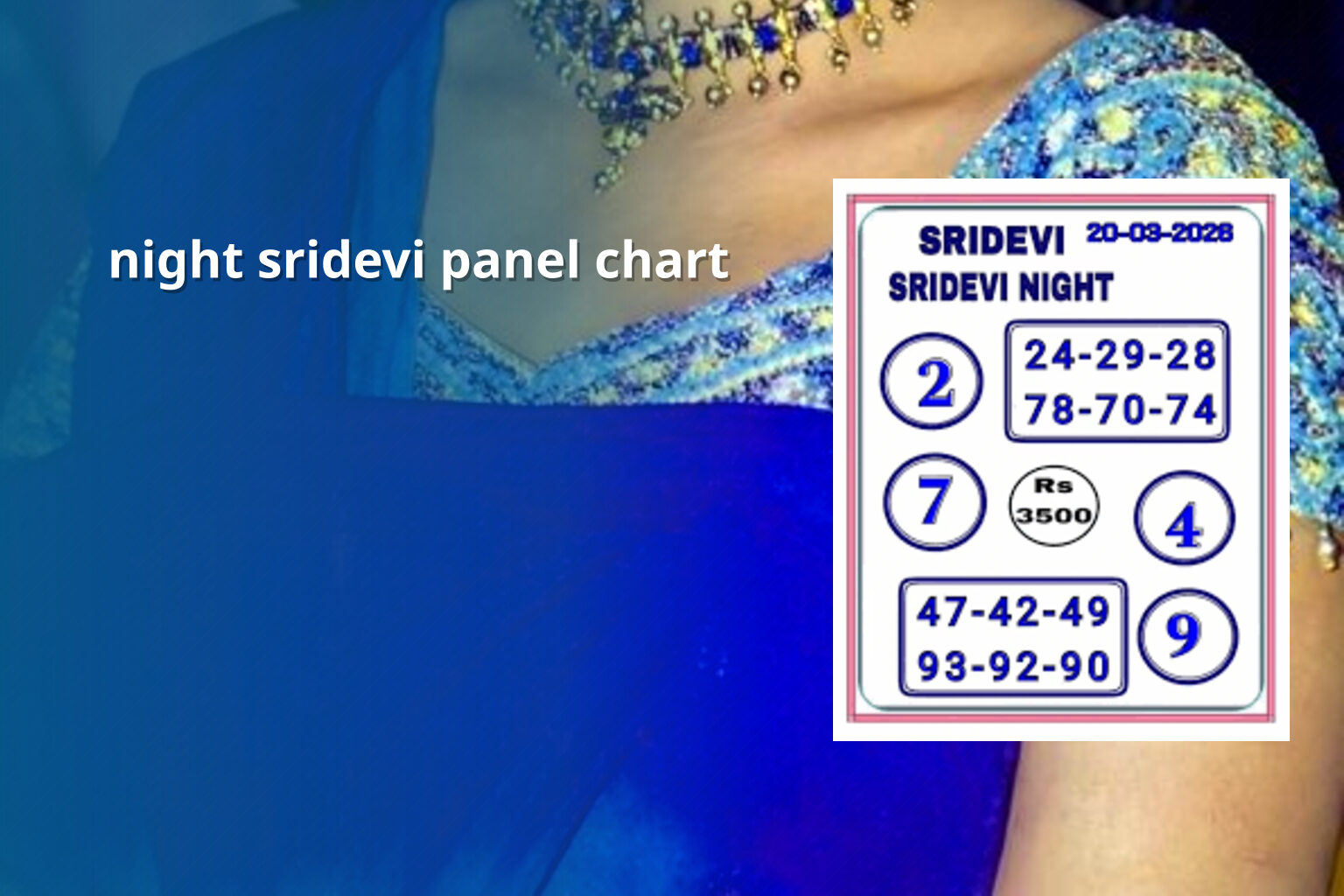 night sridevi panel chart - matka_satta