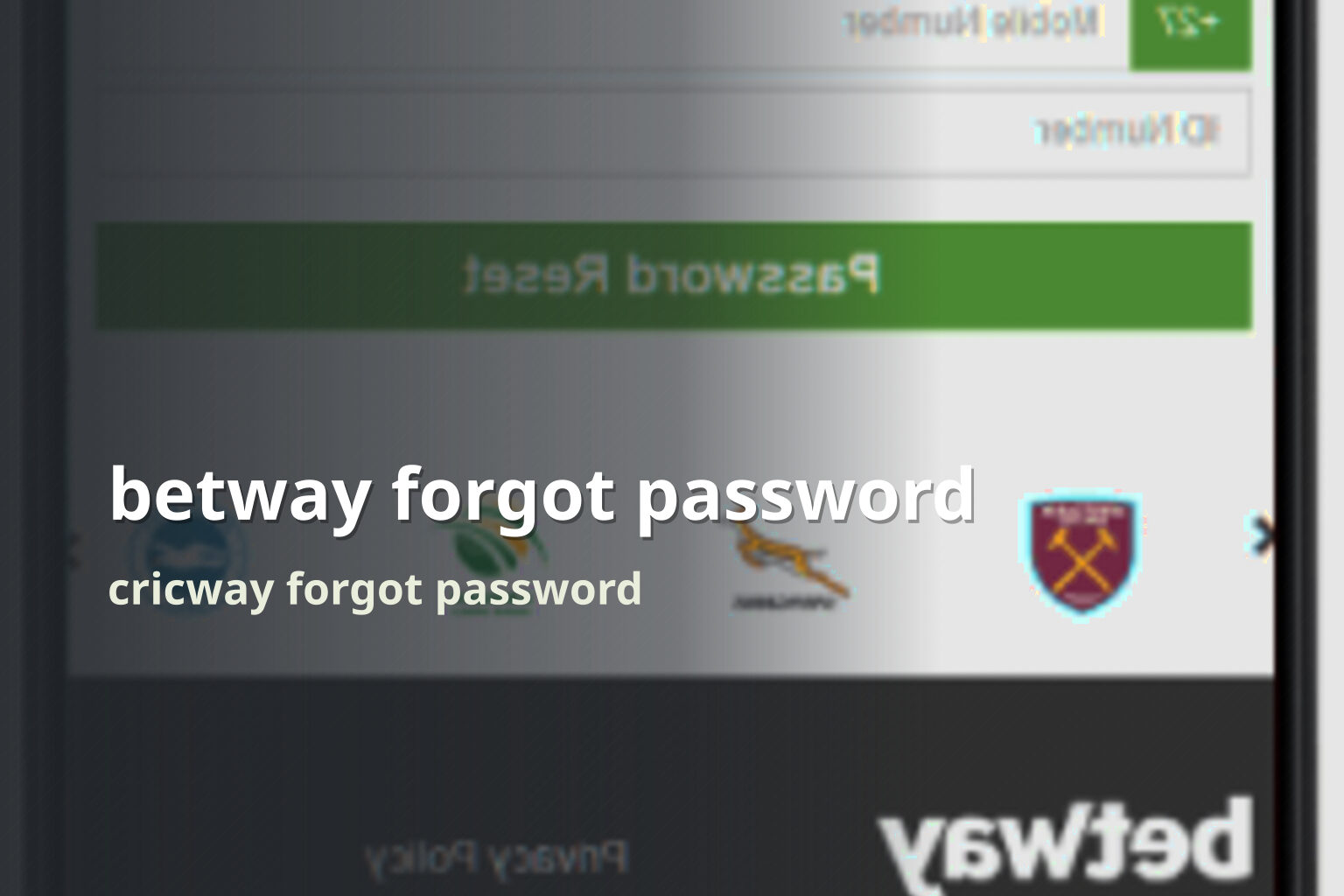 betway forgot password - gaming_brand
