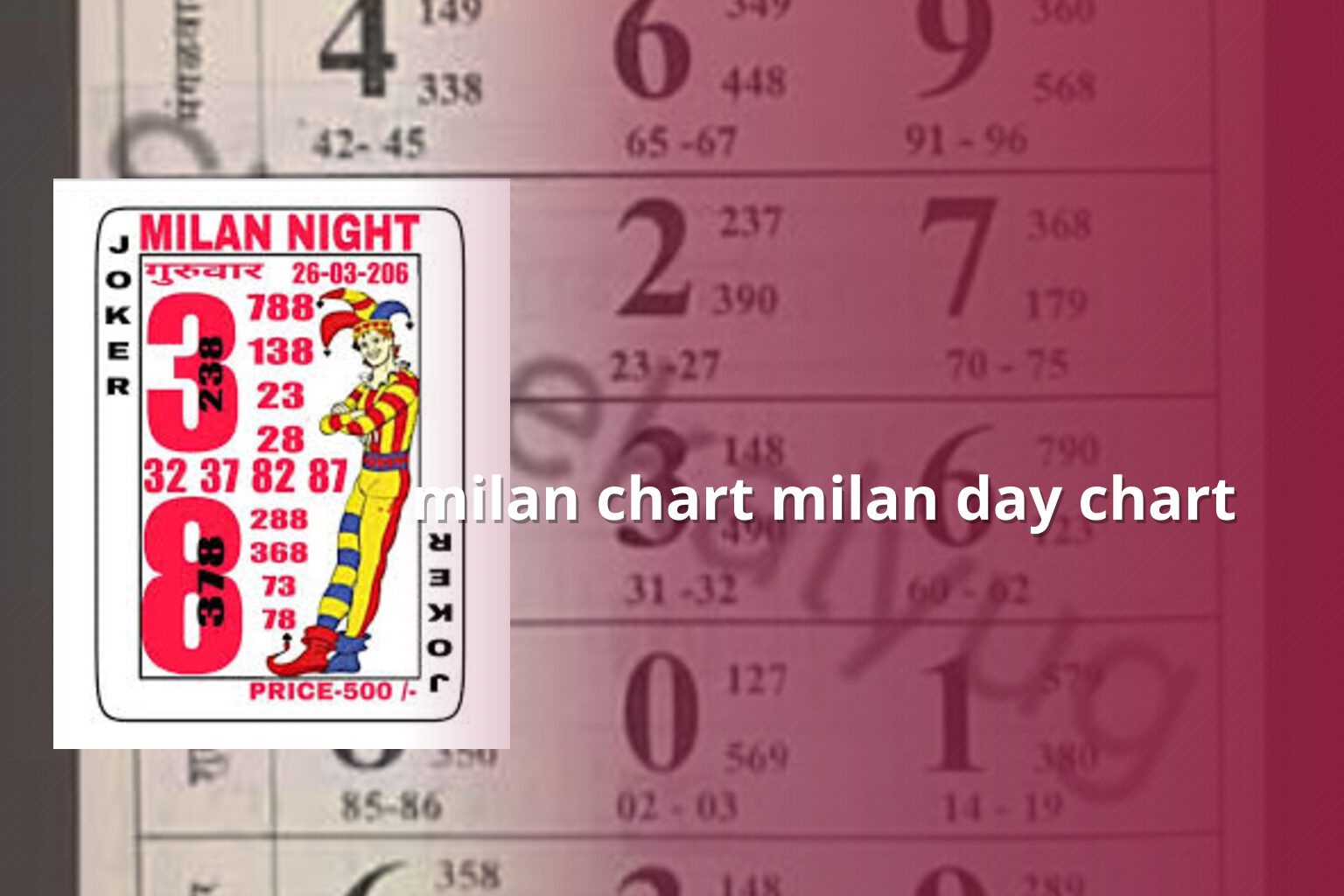 milan chart milan day chart - matka_satta