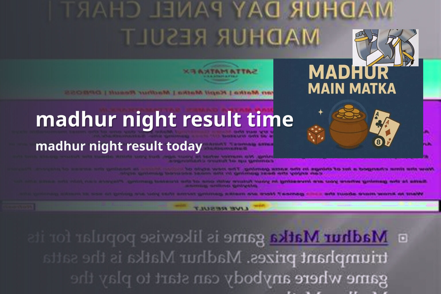 madhur night result time madhur night result today