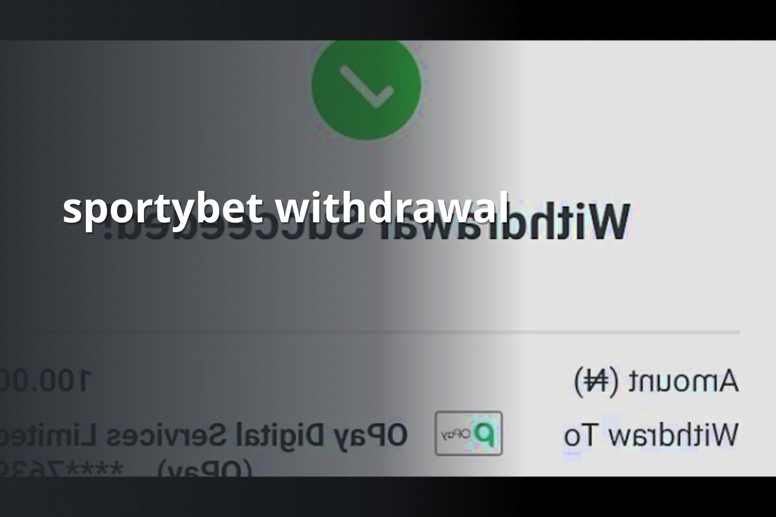 sportybet withdrawal - gaming_brand