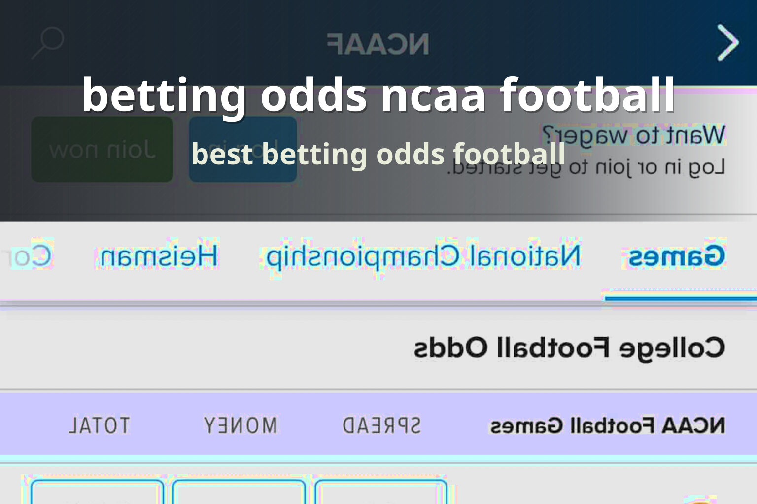 betting odds ncaa football best betting odds football