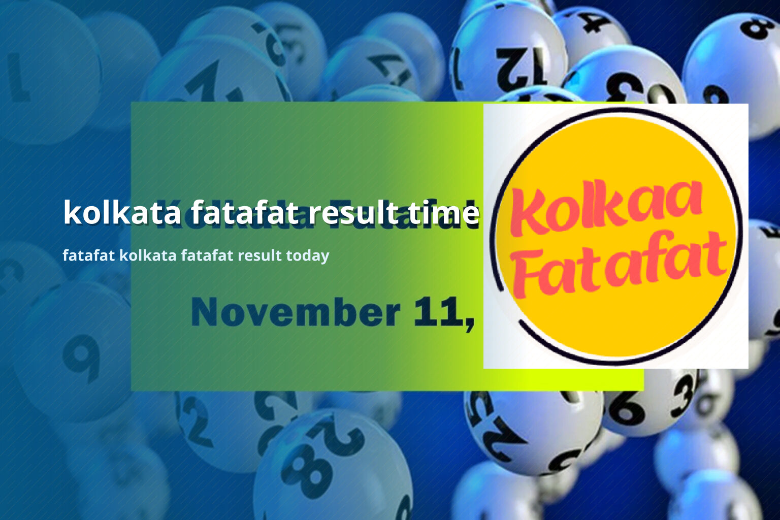 kolkata fatafat result time fatafat kolkata fatafat result today
