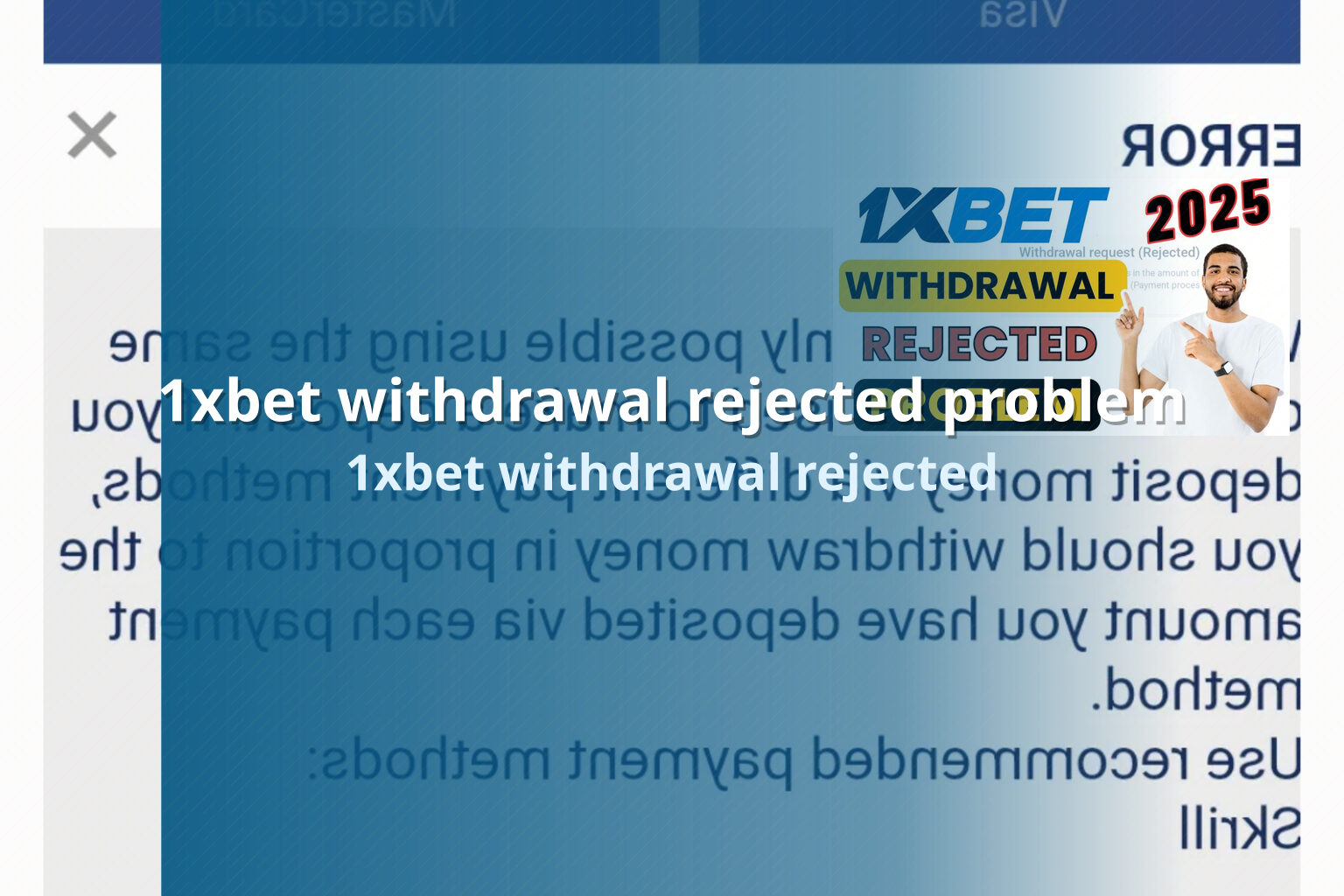 1xbet withdrawal rejected problem 1xbet withdrawal rejected