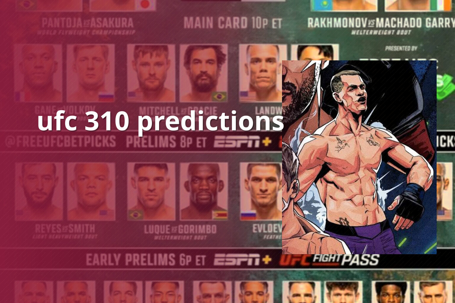 ufc 310 predictions - sportsbook