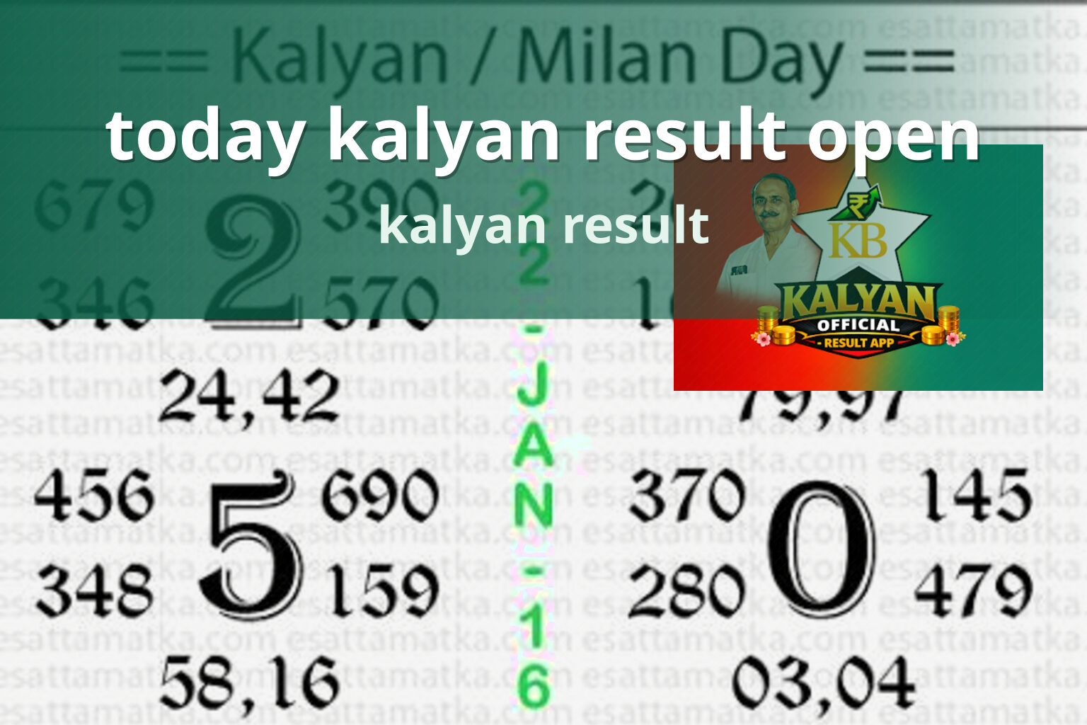 today kalyan result open - matka_satta