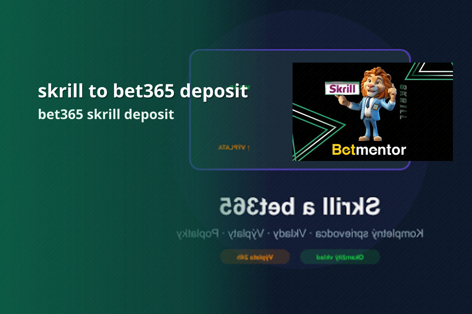 skrill to bet365 deposit bet365 skrill deposit