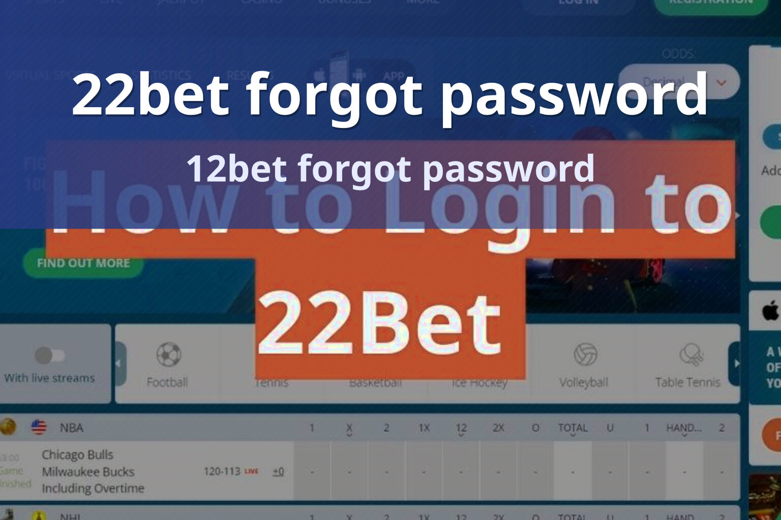 22bet forgot password 12bet forgot password