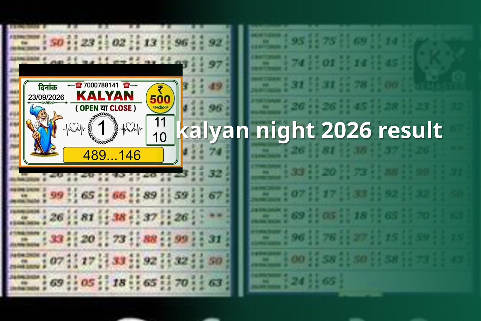 kalyan night 2026 result - matka_satta