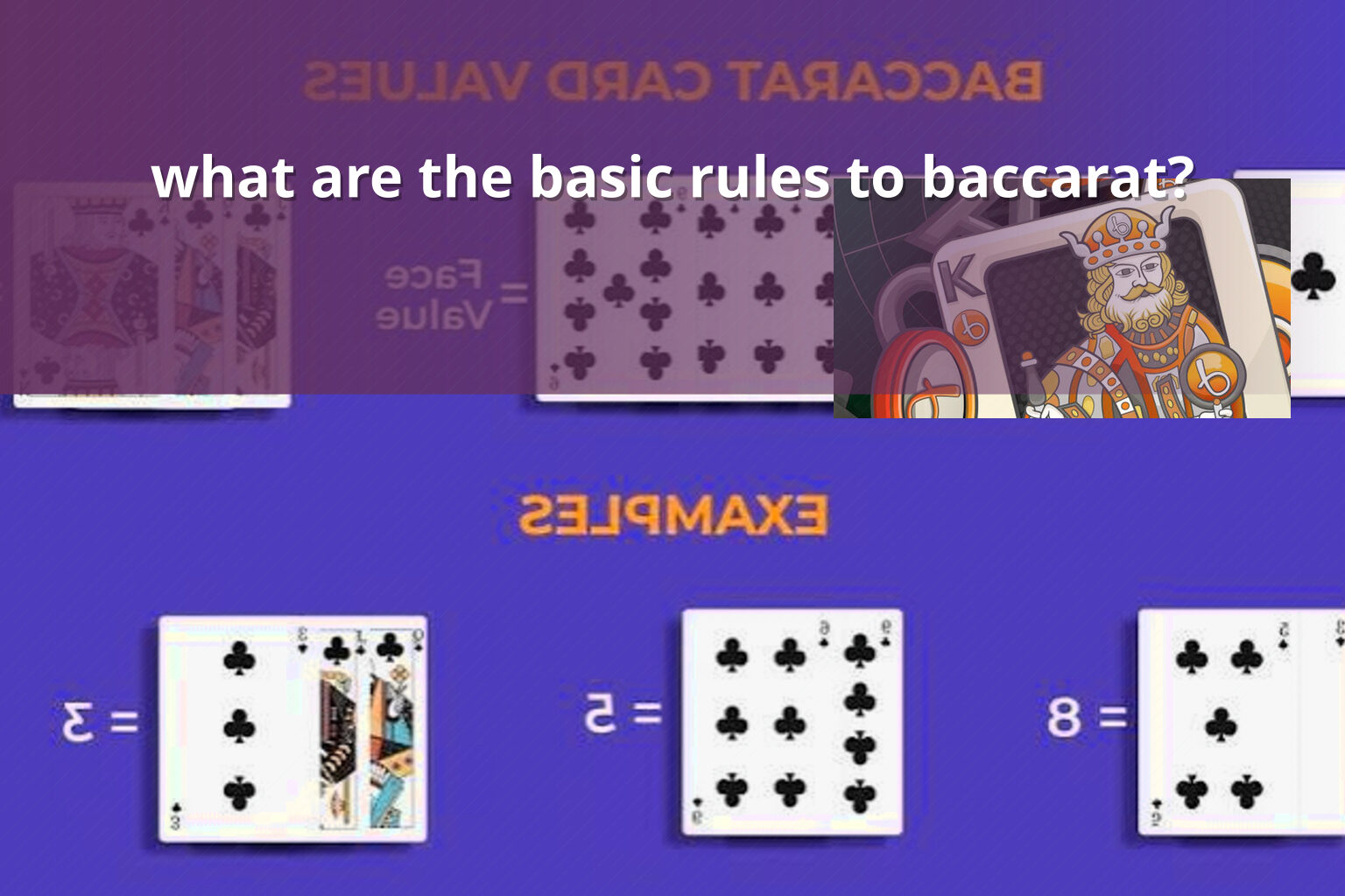 what are the basic rules to baccarat? - slots