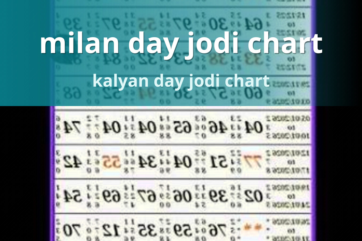 milan day jodi chart - matka_satta