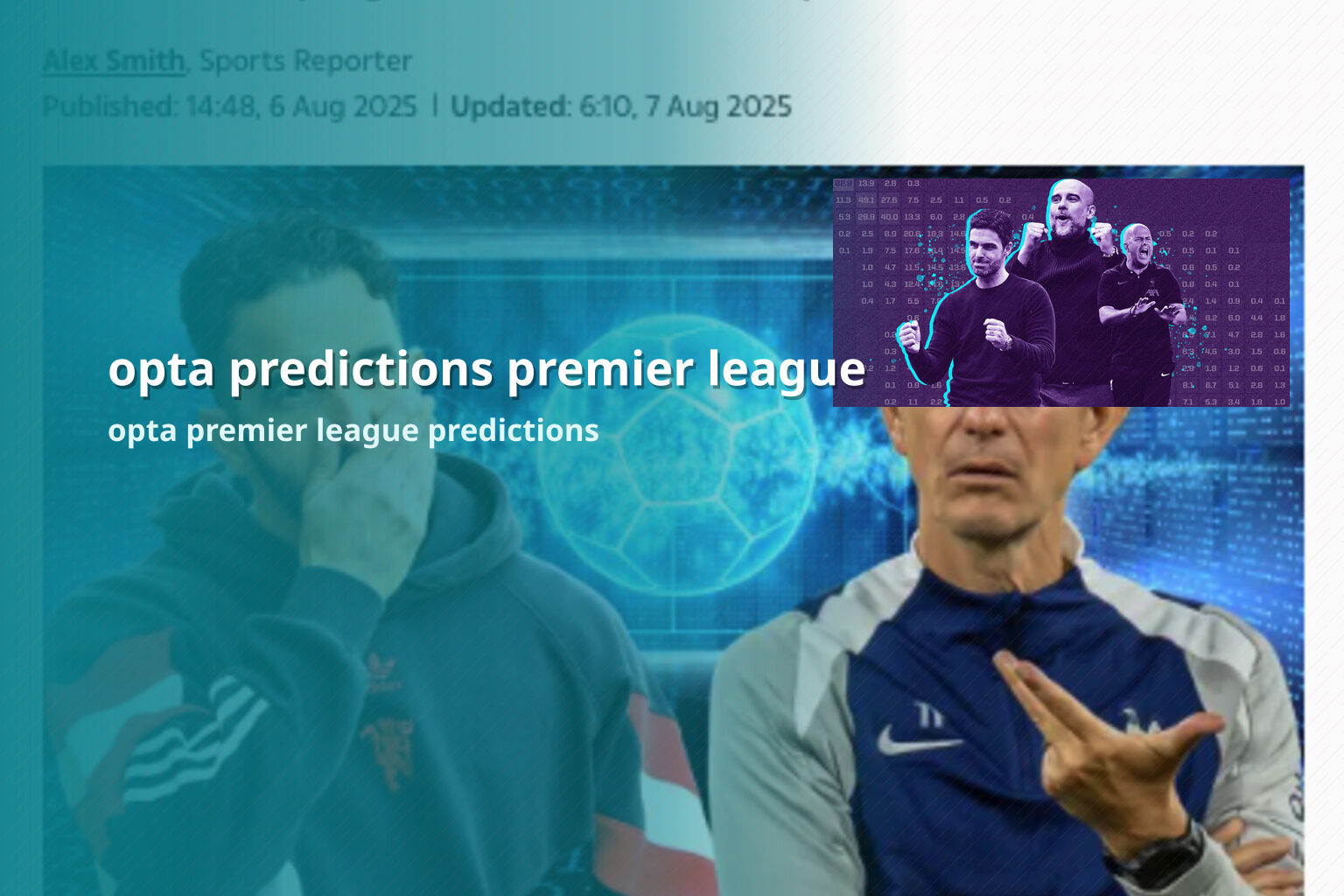 opta predictions premier league opta premier league predictions