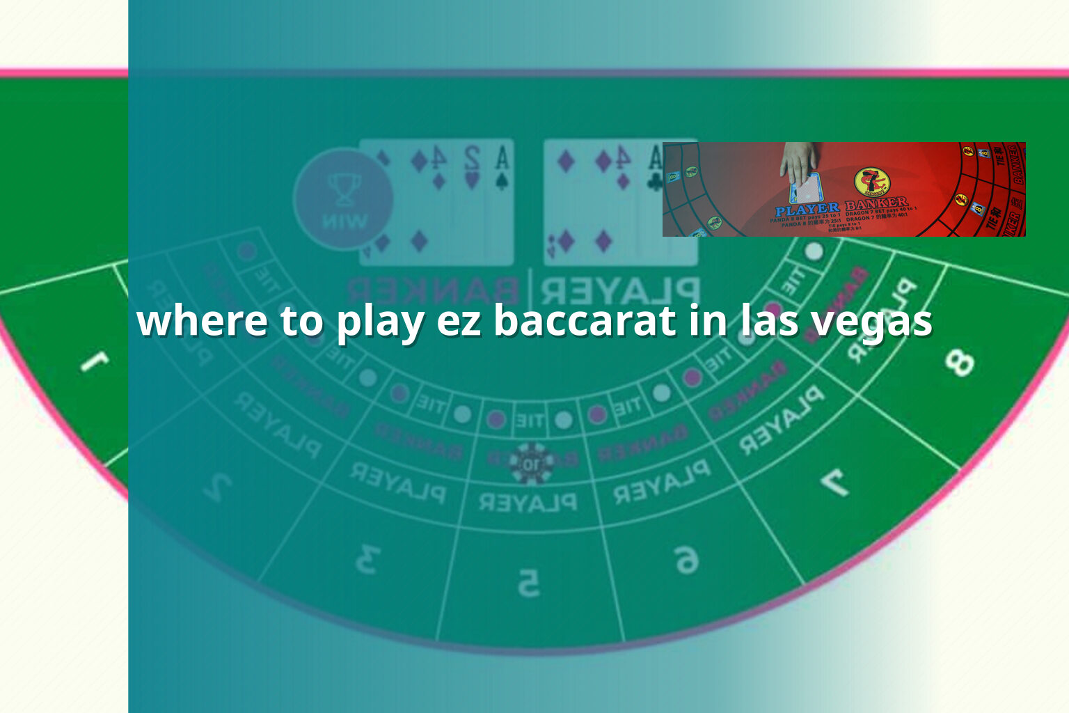 where to play ez baccarat in las vegas - slots