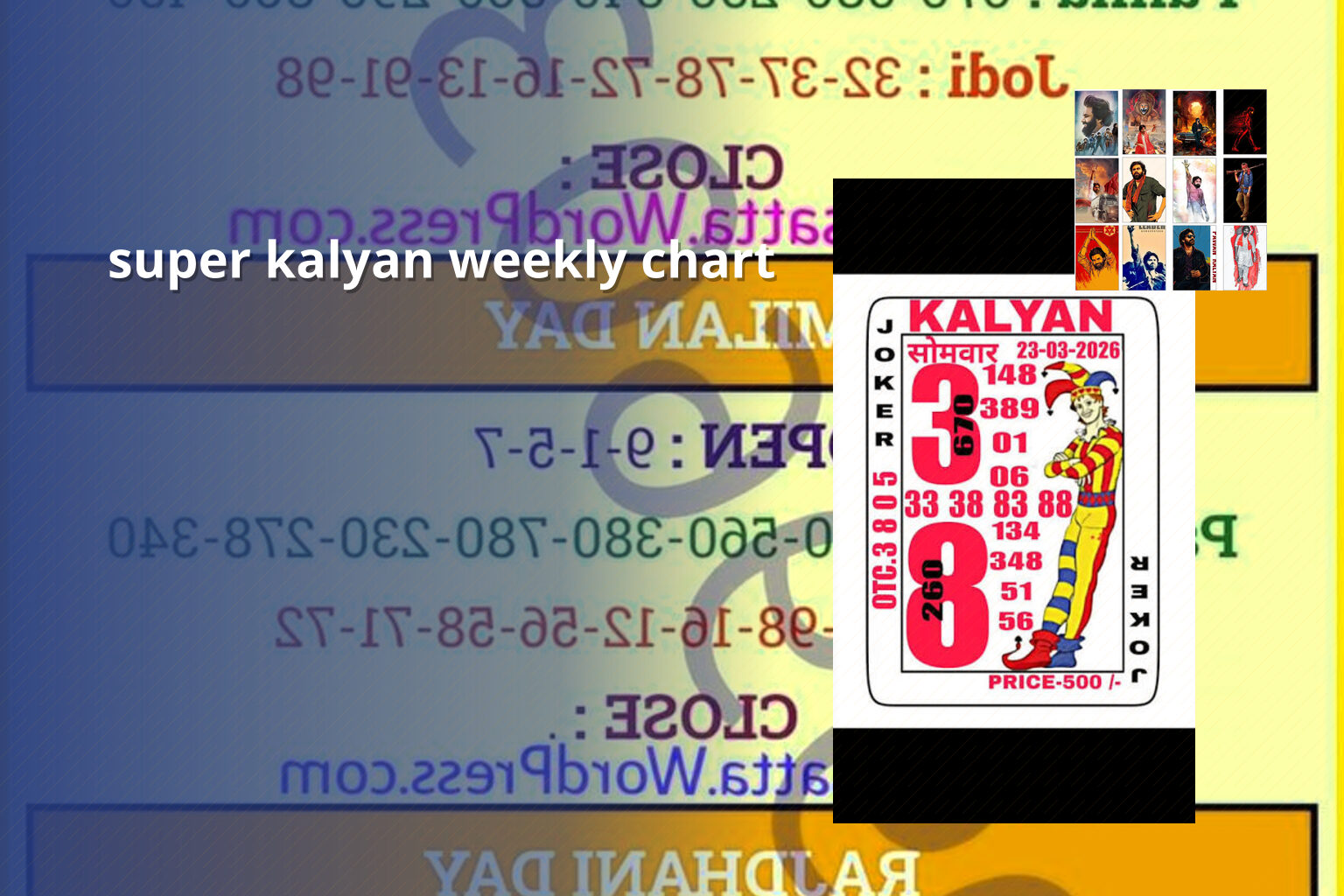 super kalyan weekly chart - matka_satta