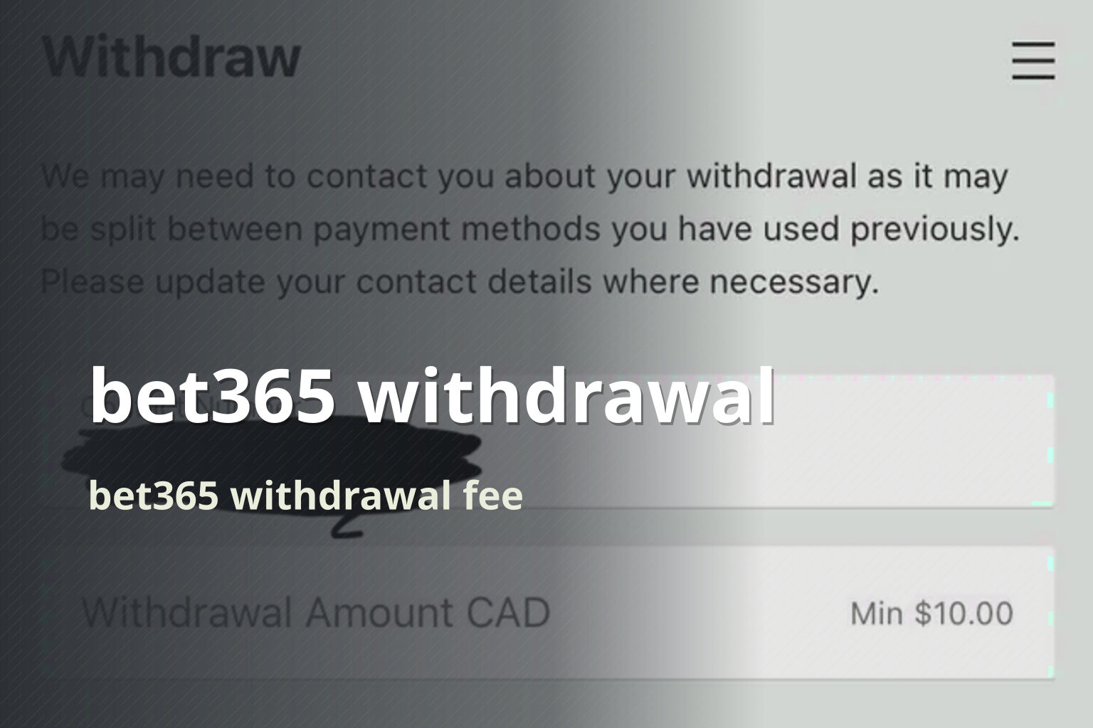 bet365 withdrawal bet365 withdrawal fee