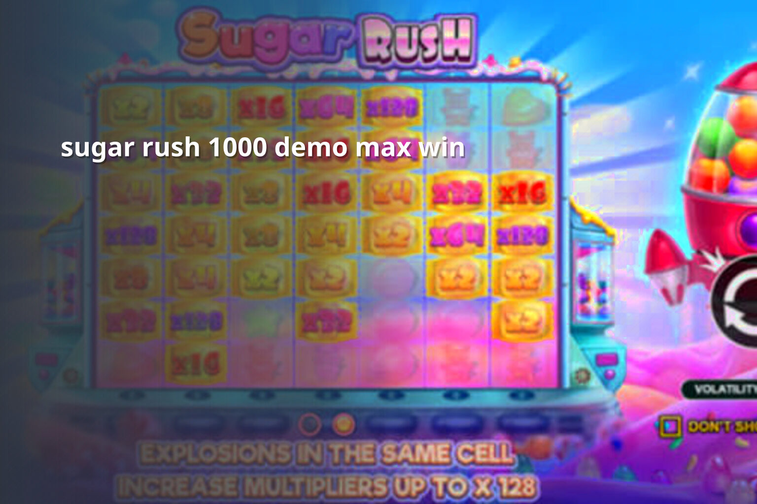 sugar rush 1000 demo max win - slots