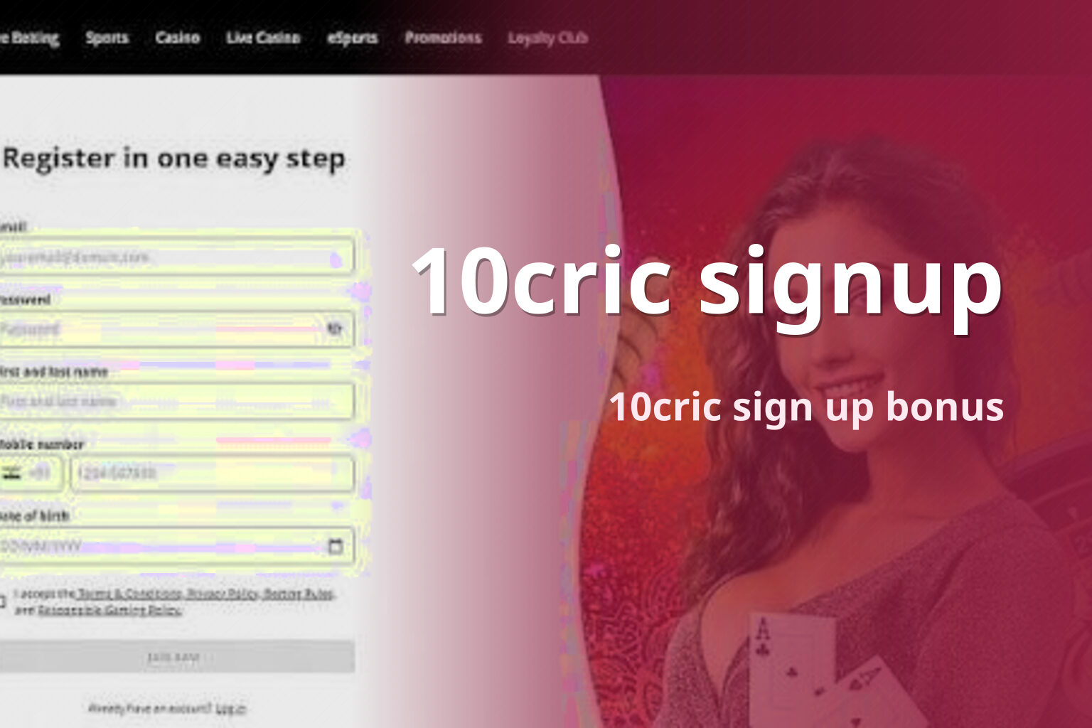 10cric signup 10cric sign up bonus
