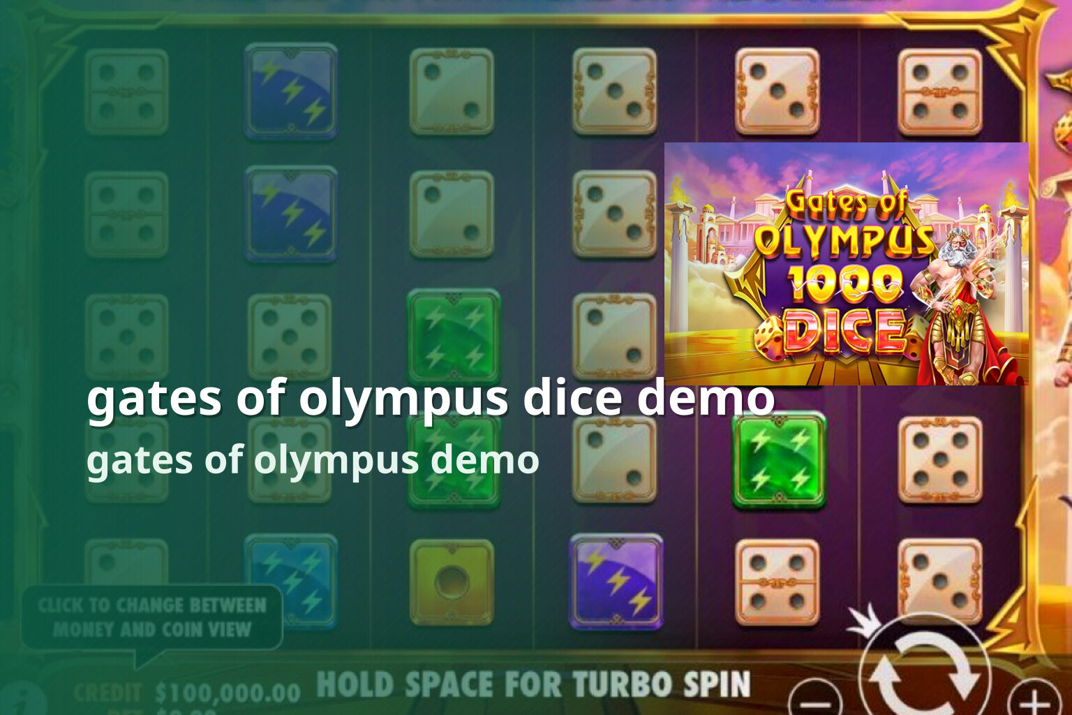 gates of olympus dice demo - slots