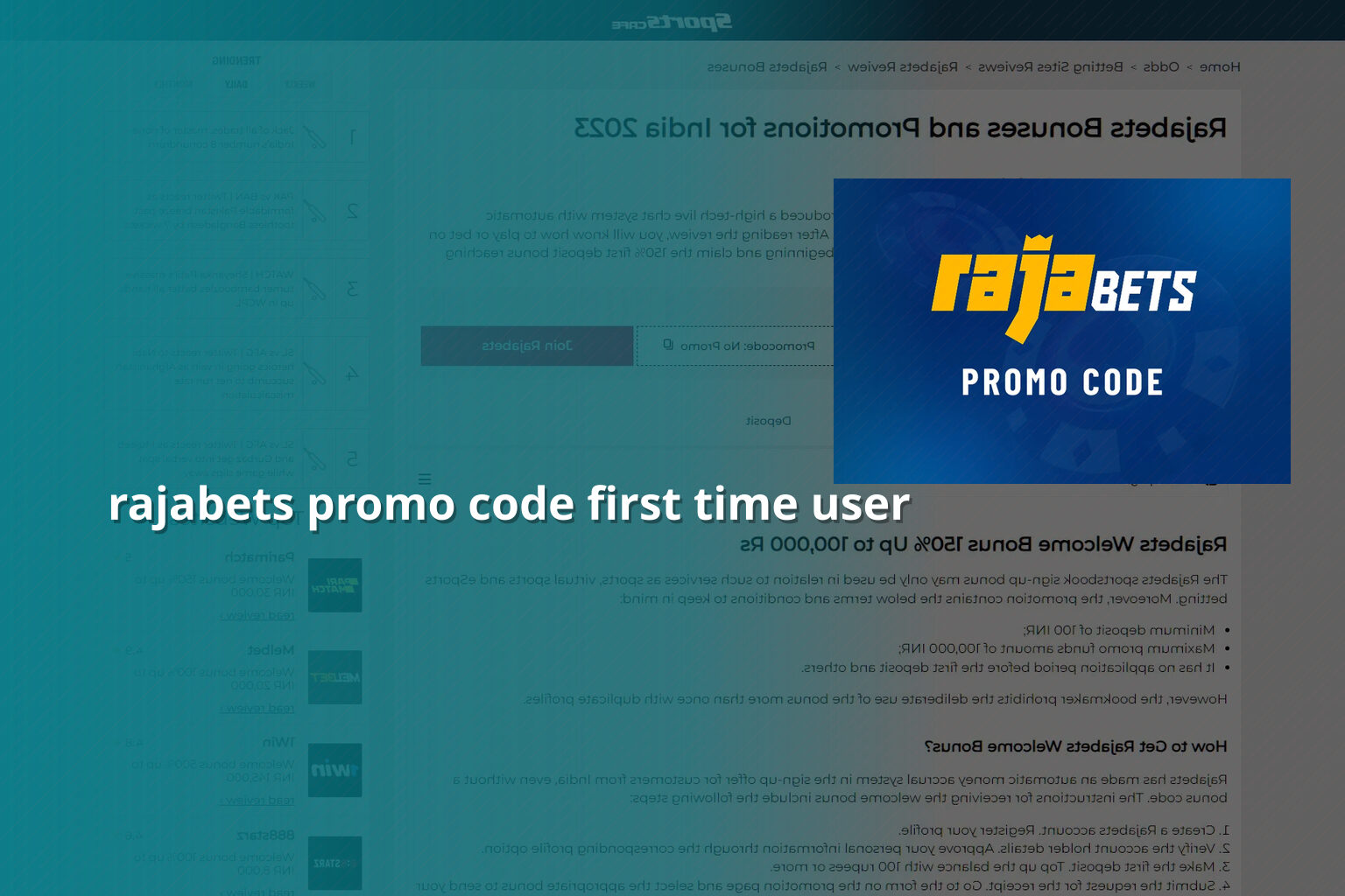 rajabets promo code first time user - gaming_brand