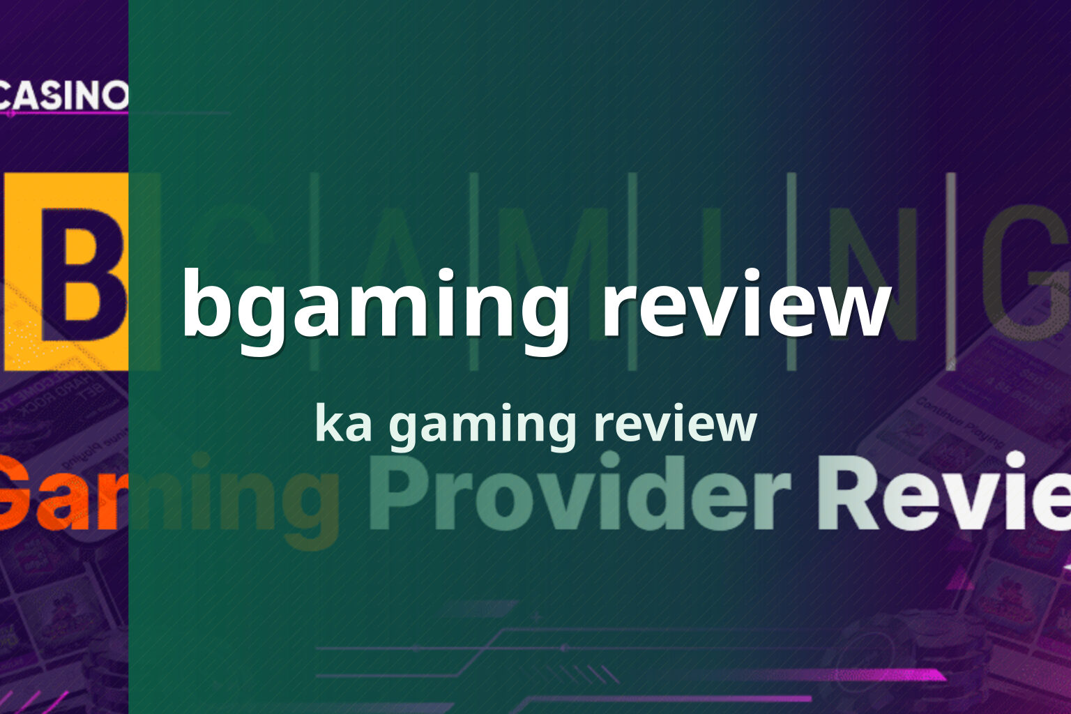 bgaming review ka gaming review