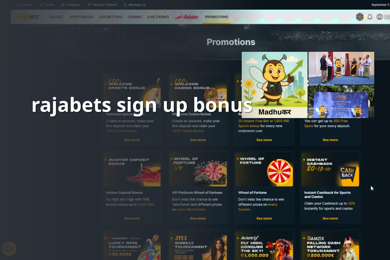 rajabets sign up bonus - gaming_brand