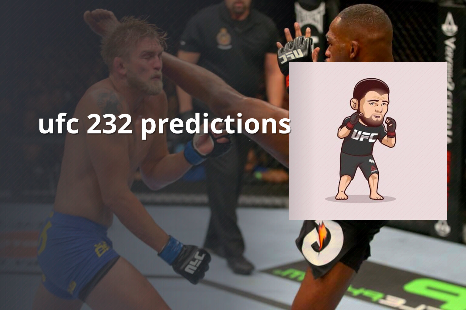 ufc 232 predictions - sportsbook