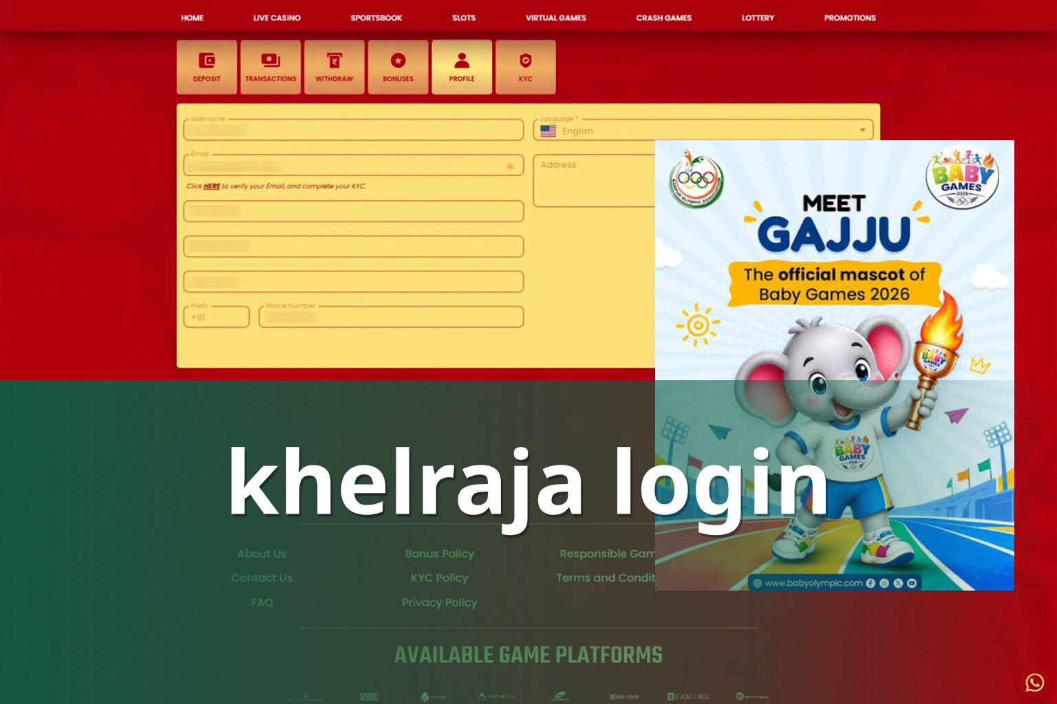 khelraja login - gaming_brand