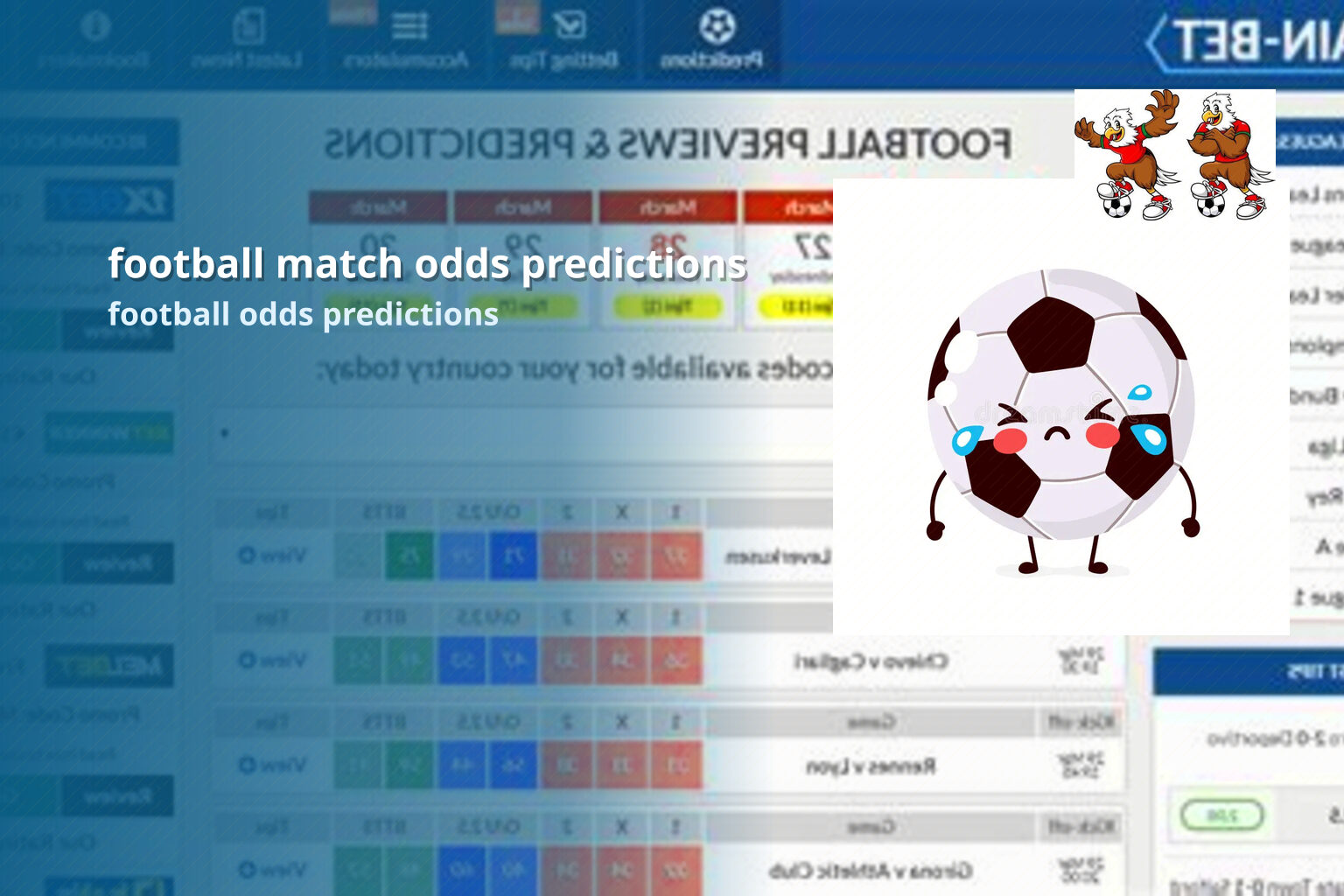 football match odds predictions - sportsbook
