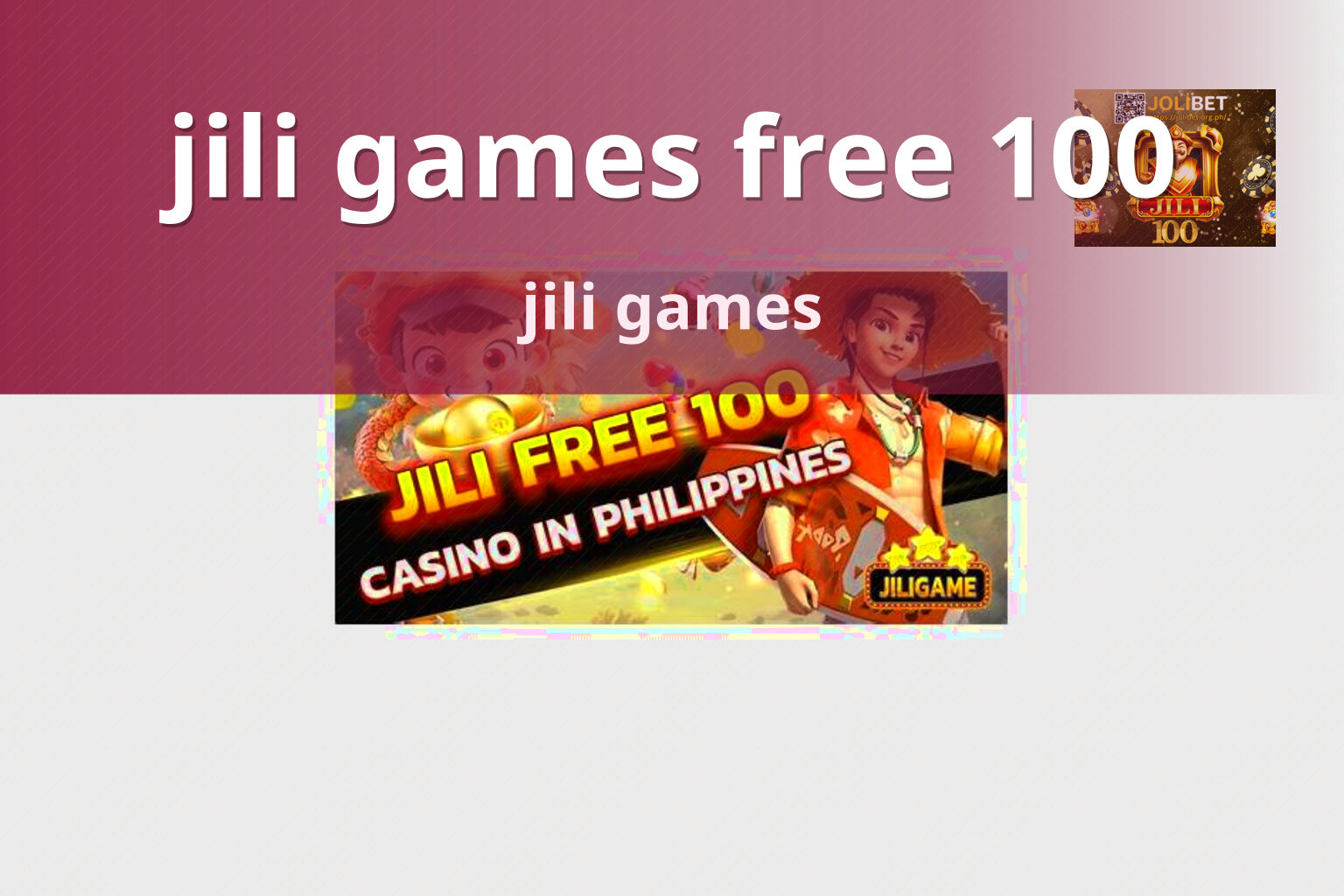 jili games free 100 jili games
