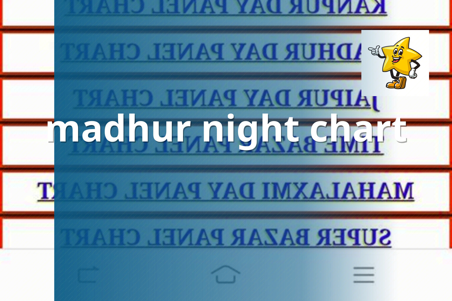 madhur night chart - slots