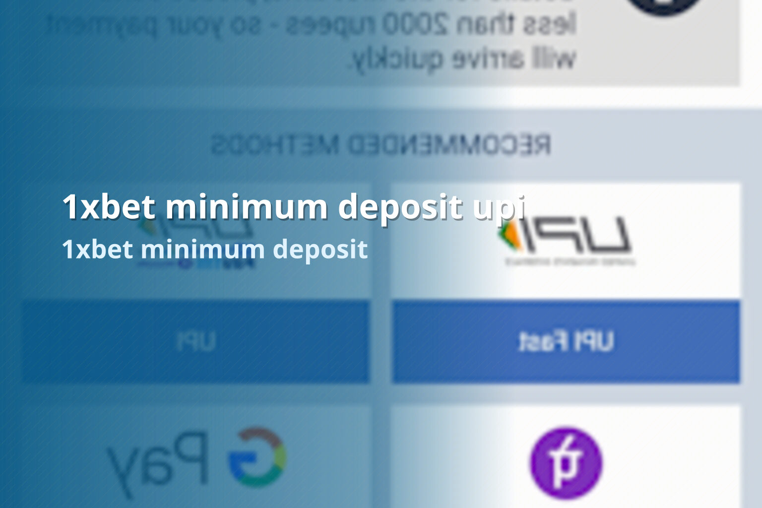 1xbet minimum deposit upi 1xbet minimum deposit