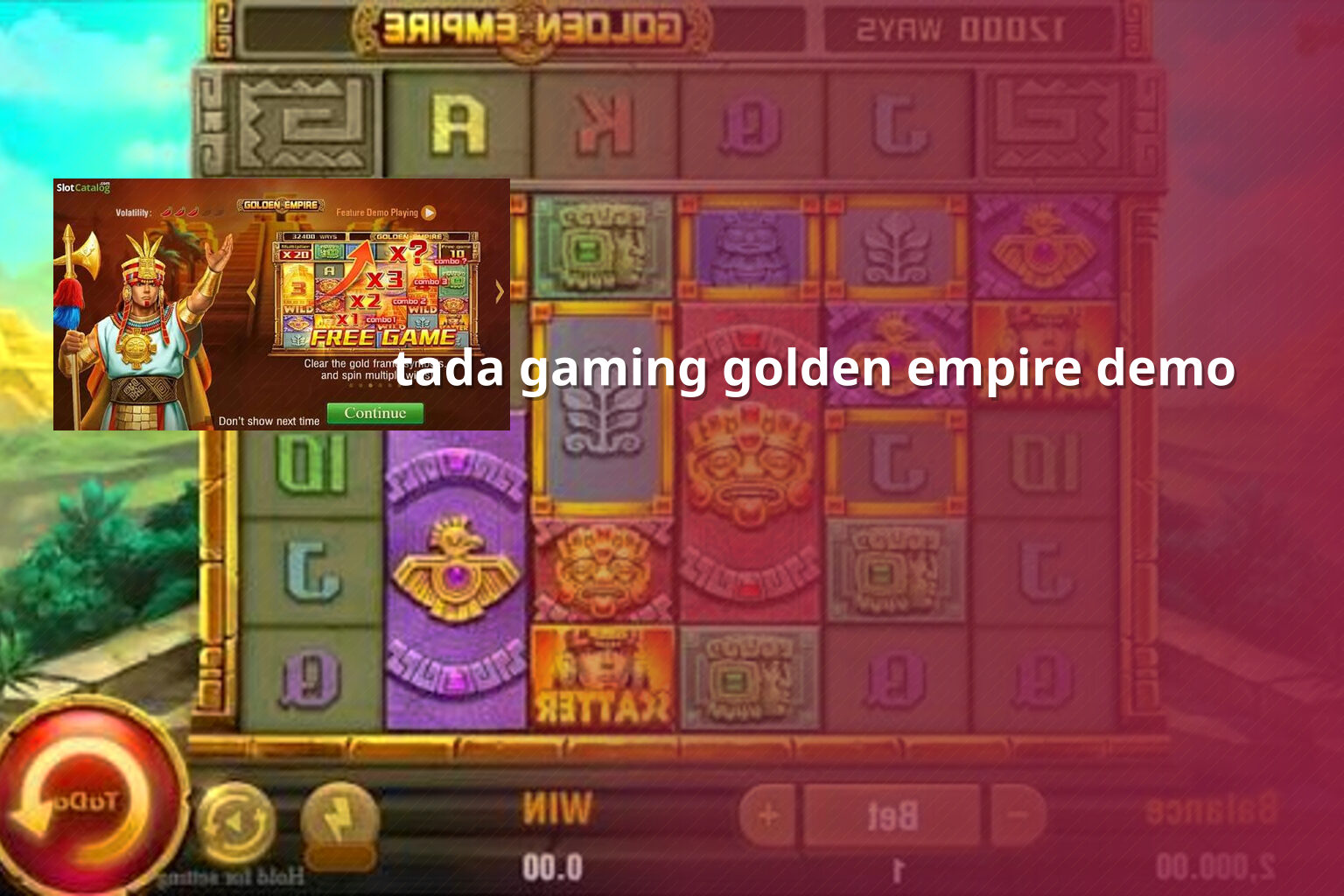 tada gaming golden empire demo - slots