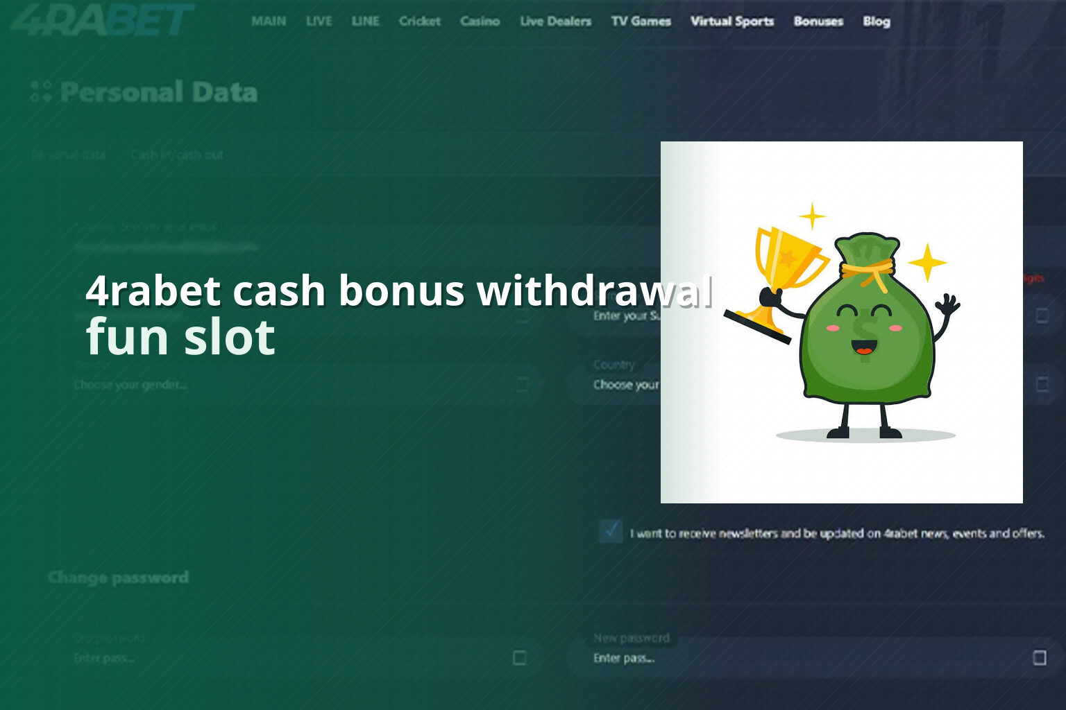 4rabet cash bonus withdrawal fun slot