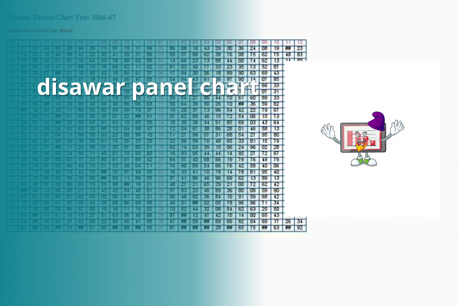 disawar panel chart - matka_satta