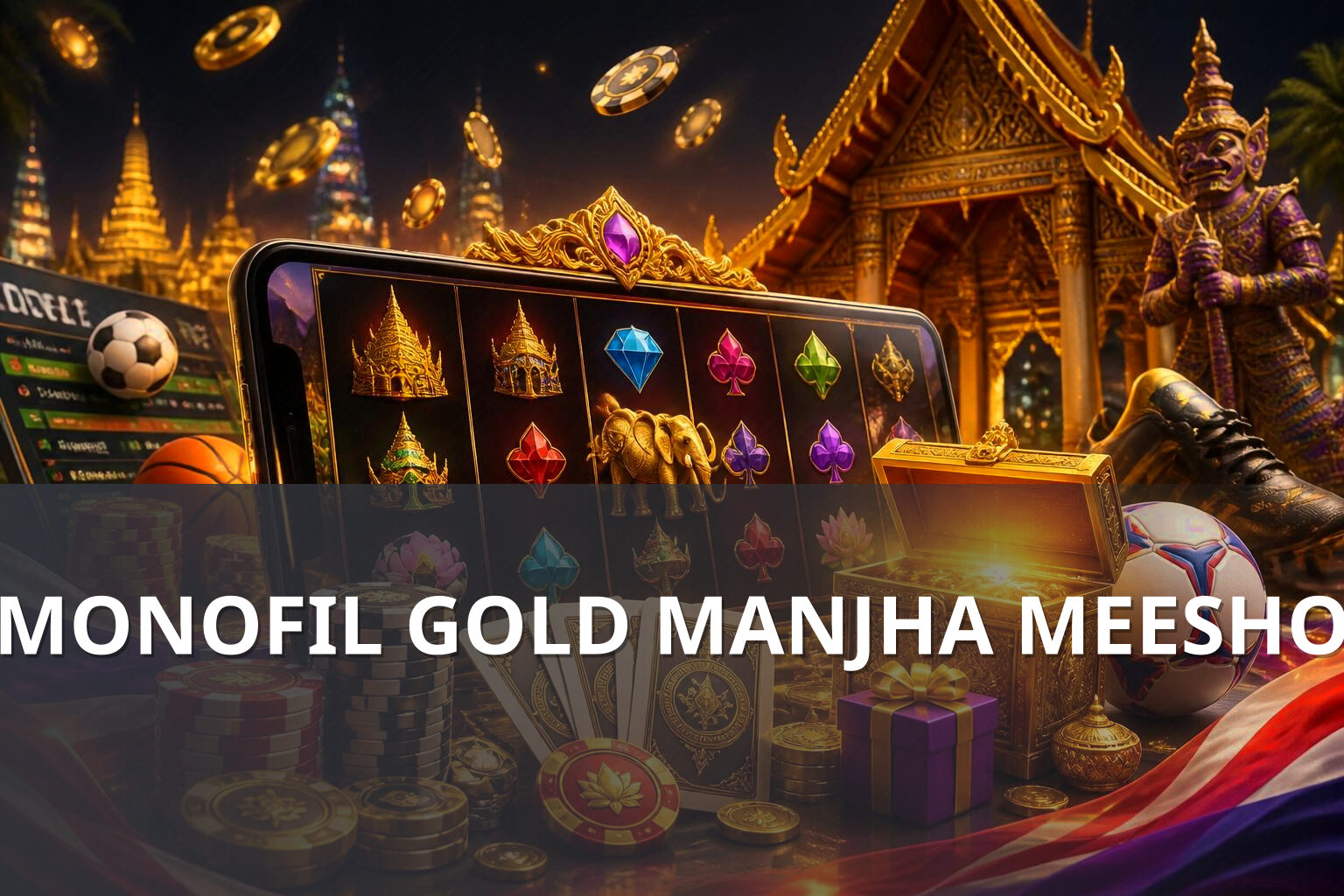 MONOFIL GOLD MANJHA MEESHO - ecommerce product
