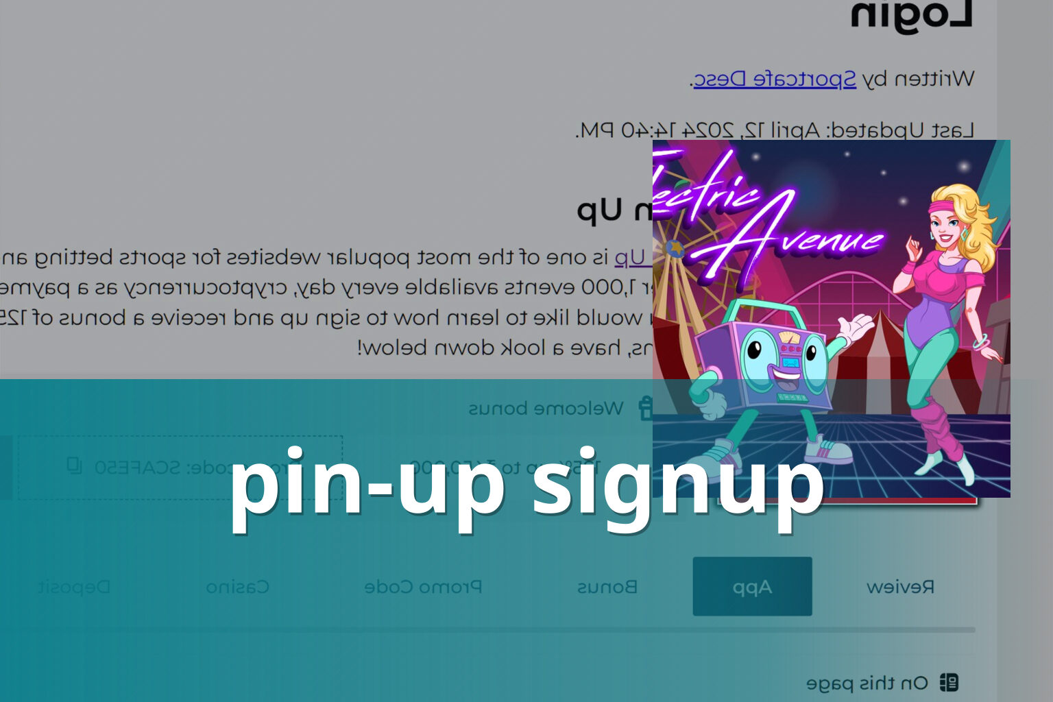 pin-up signup - gaming_brand