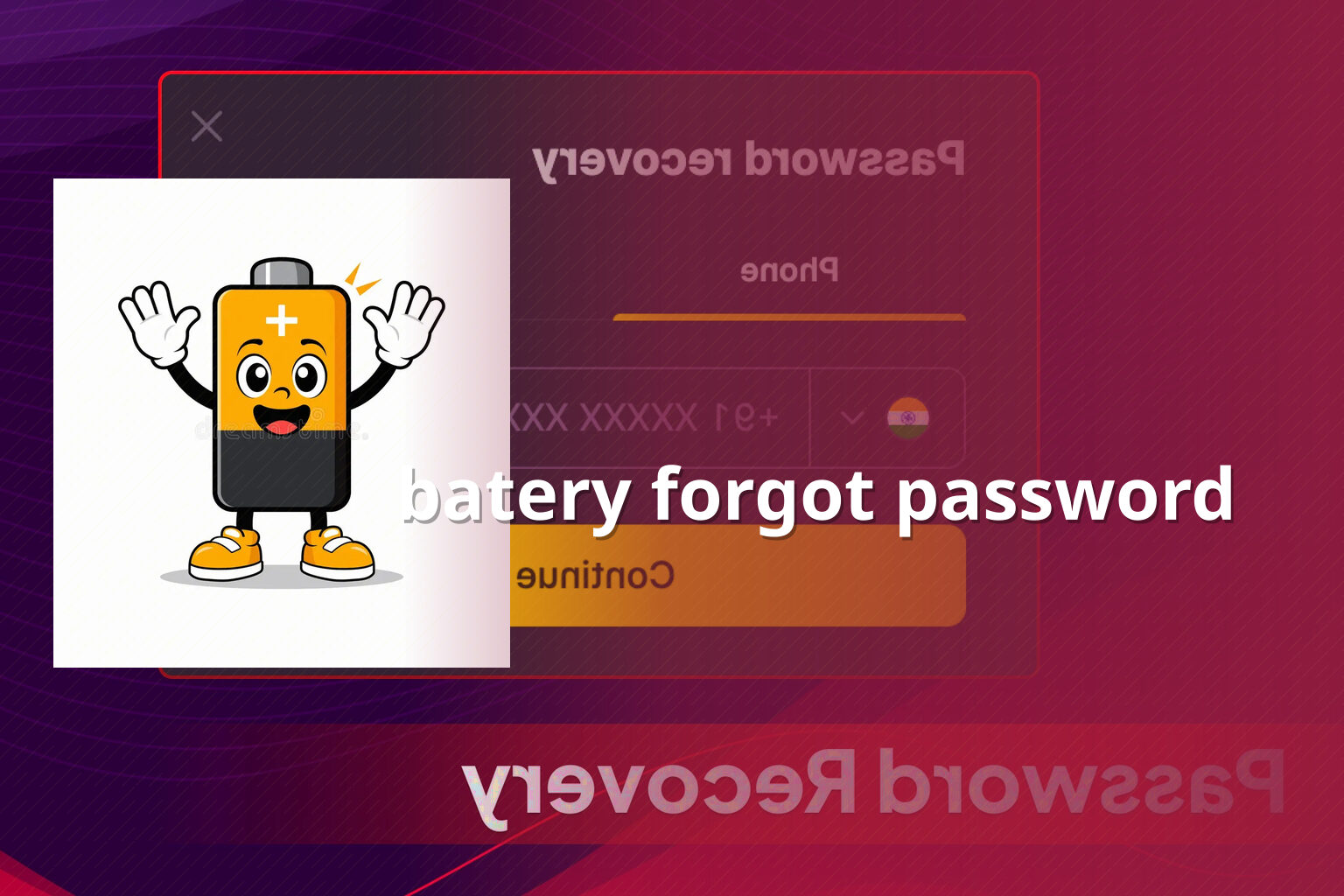batery forgot password - gaming_brand