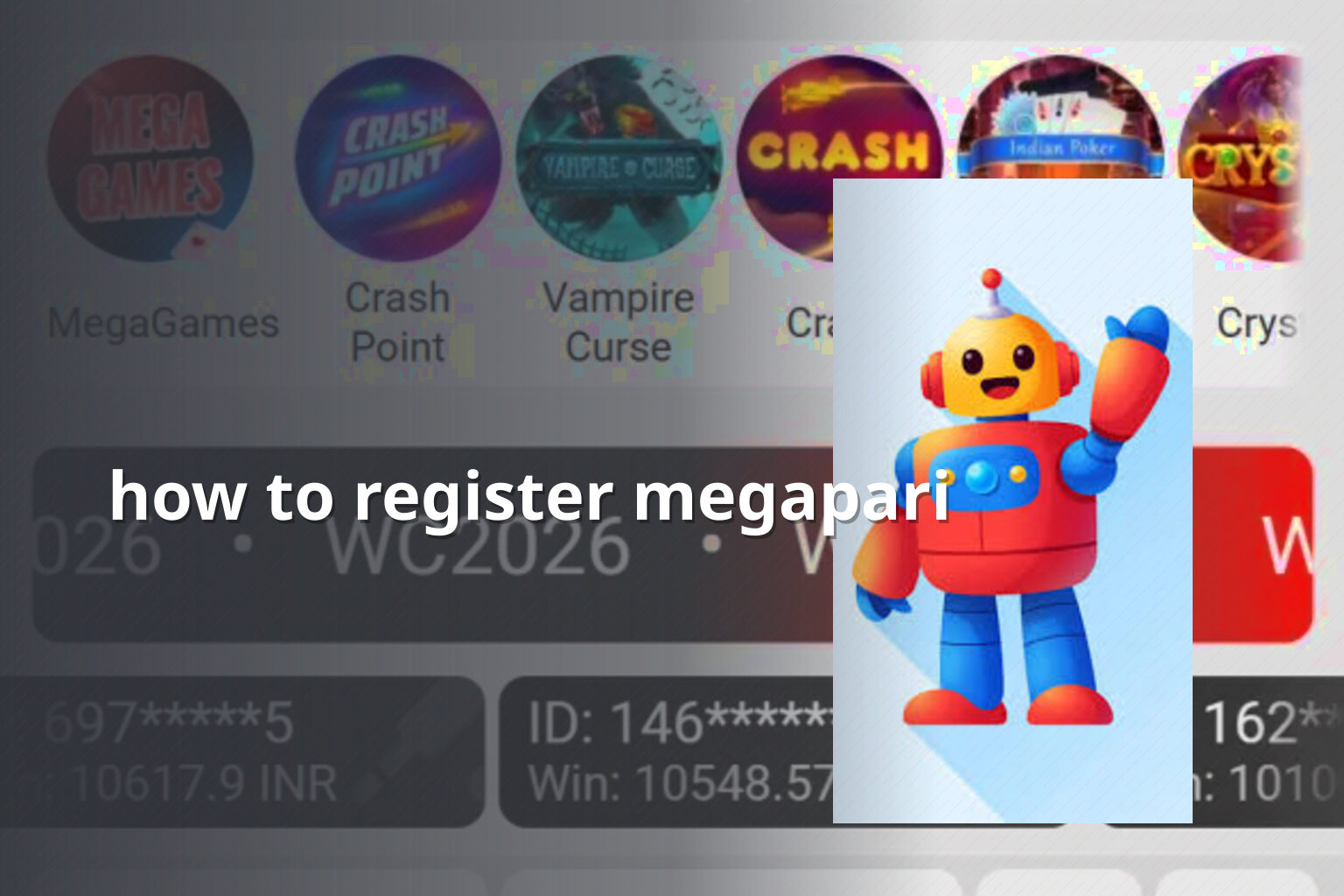 how to register megapari - gaming_brand