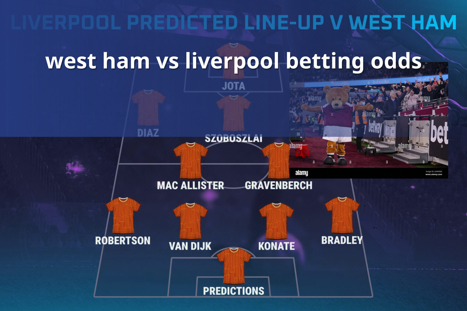 west ham vs liverpool betting odds - การพนัน