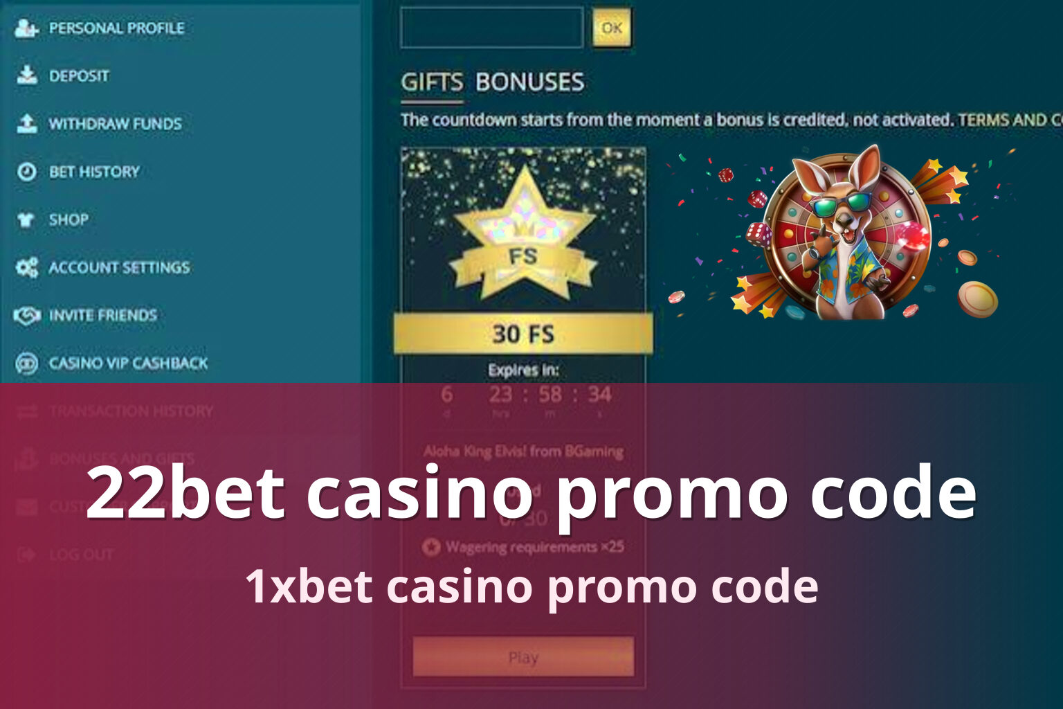 22bet casino promo code 1xbet casino promo code