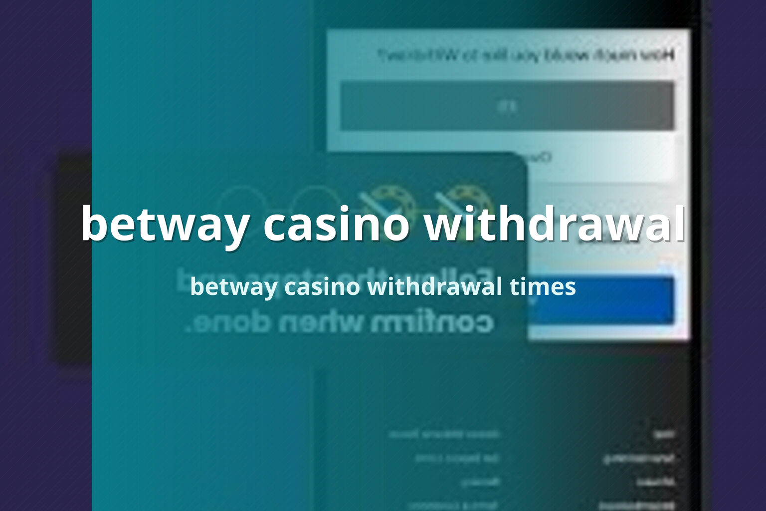 betway casino withdrawal - gaming_brand