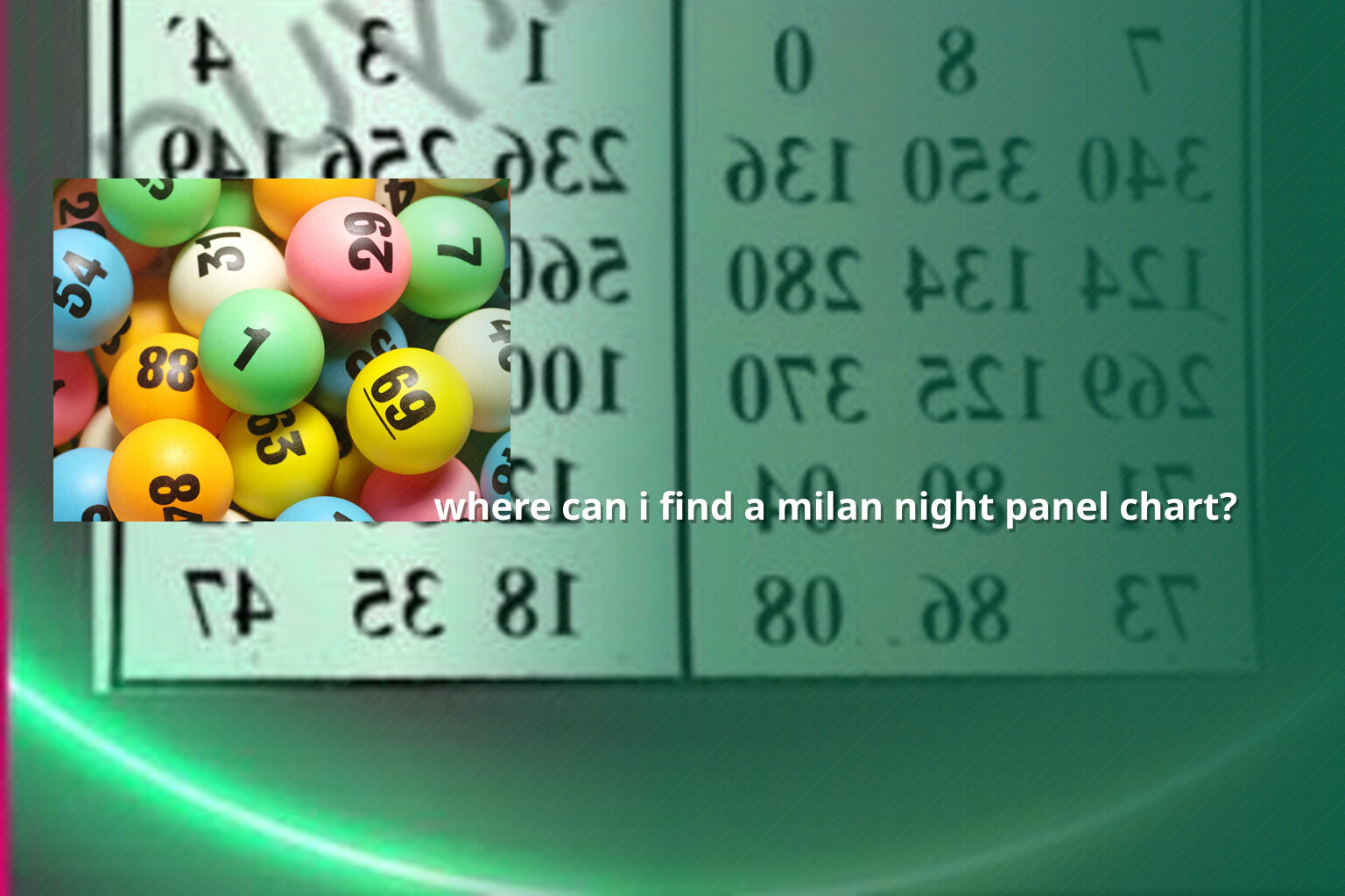 where can i find a milan night panel chart? - matka_satta