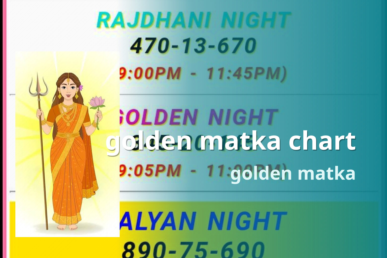 golden matka chart - matka_satta