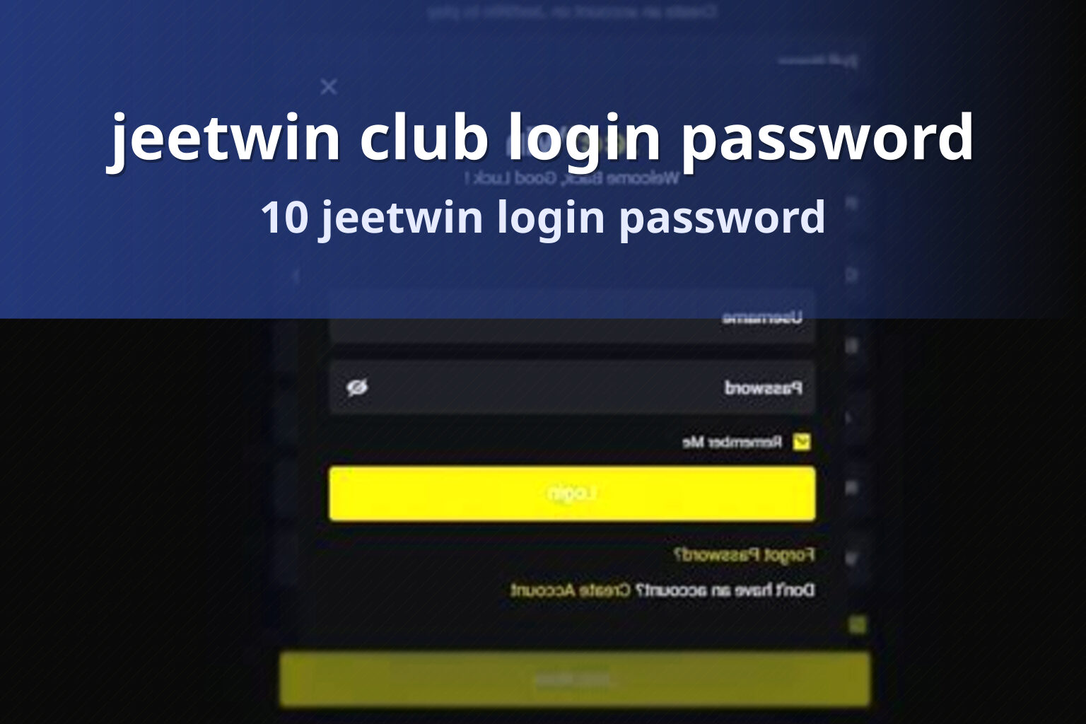 jeetwin club login password 10 jeetwin login password