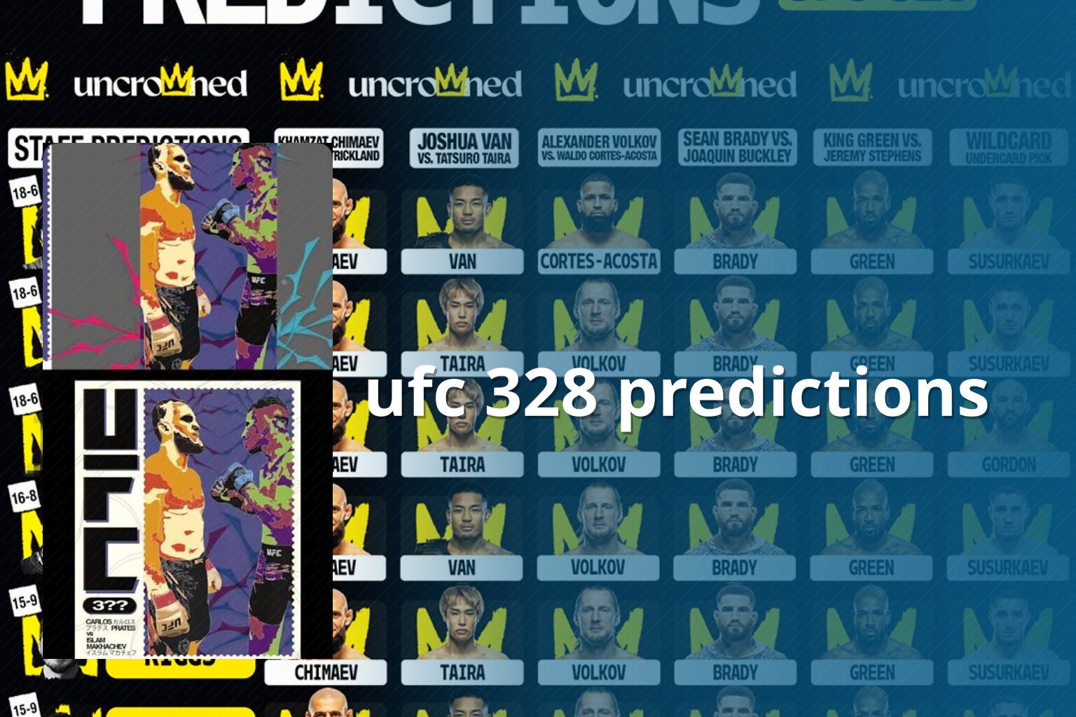 ufc 328 predictions - sportsbook