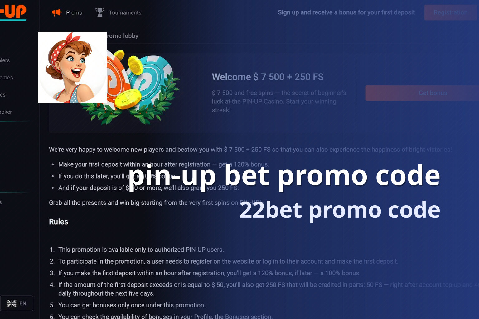pin-up bet promo code 22bet promo code