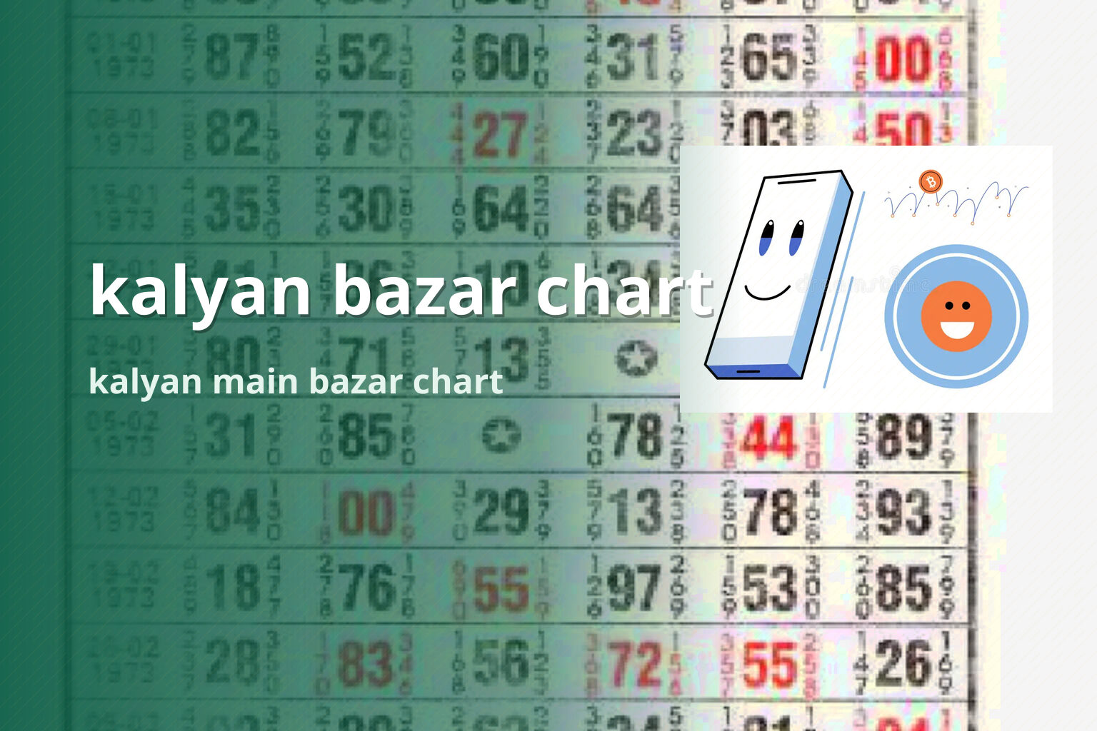 kalyan bazar chart kalyan main bazar chart