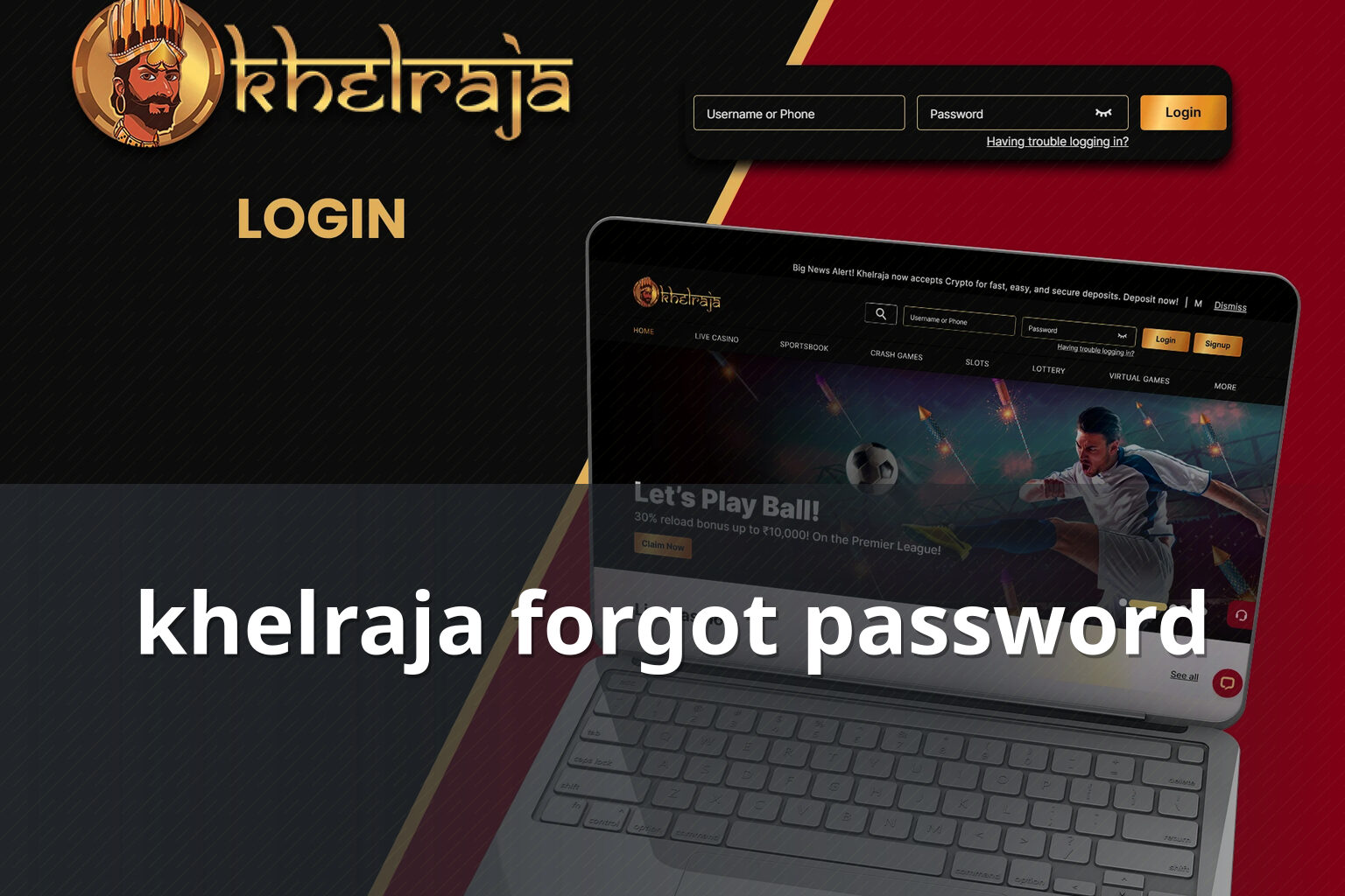 khelraja forgot password - gaming_brand