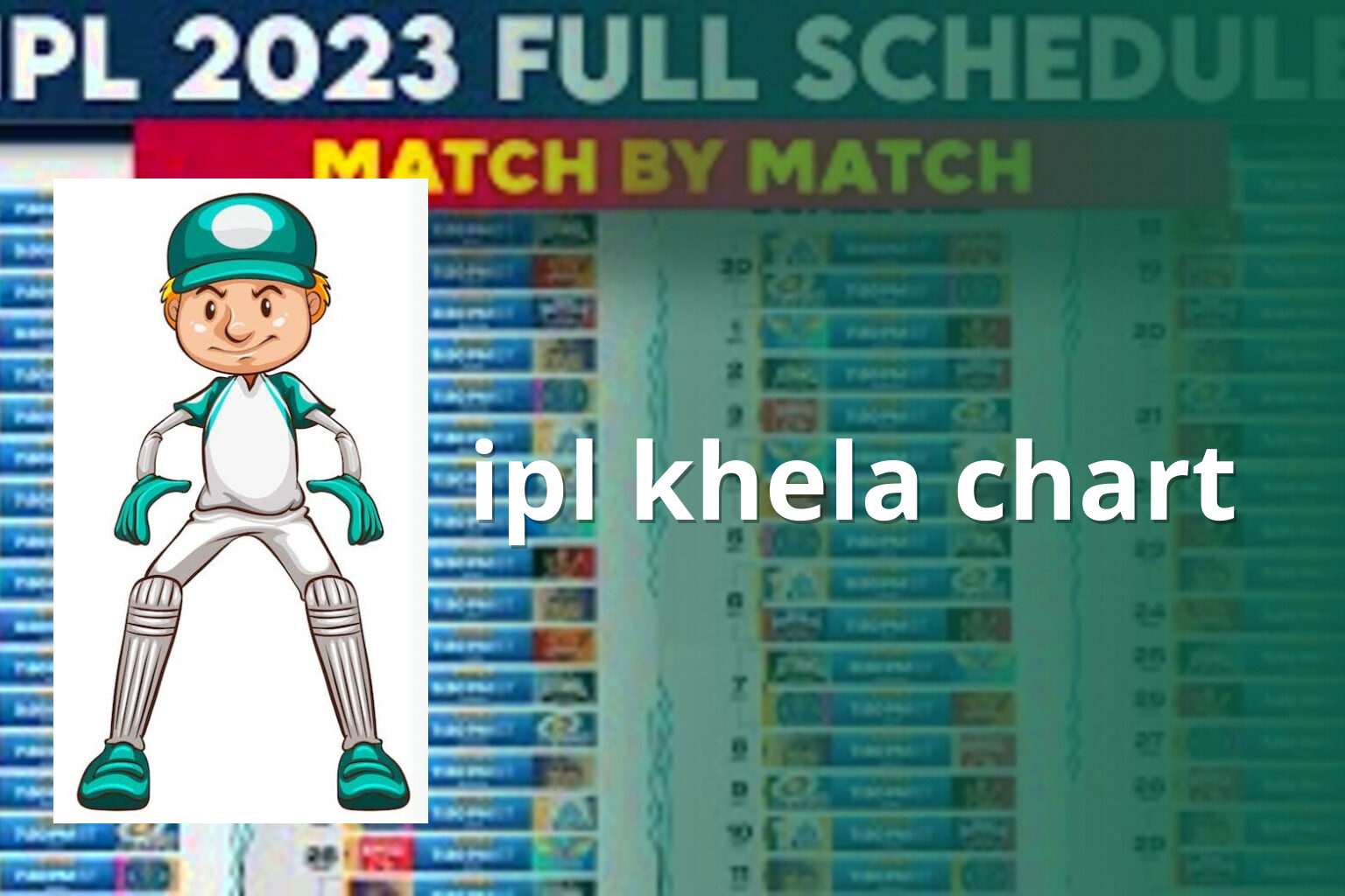 ipl khela chart - cricket_tournament