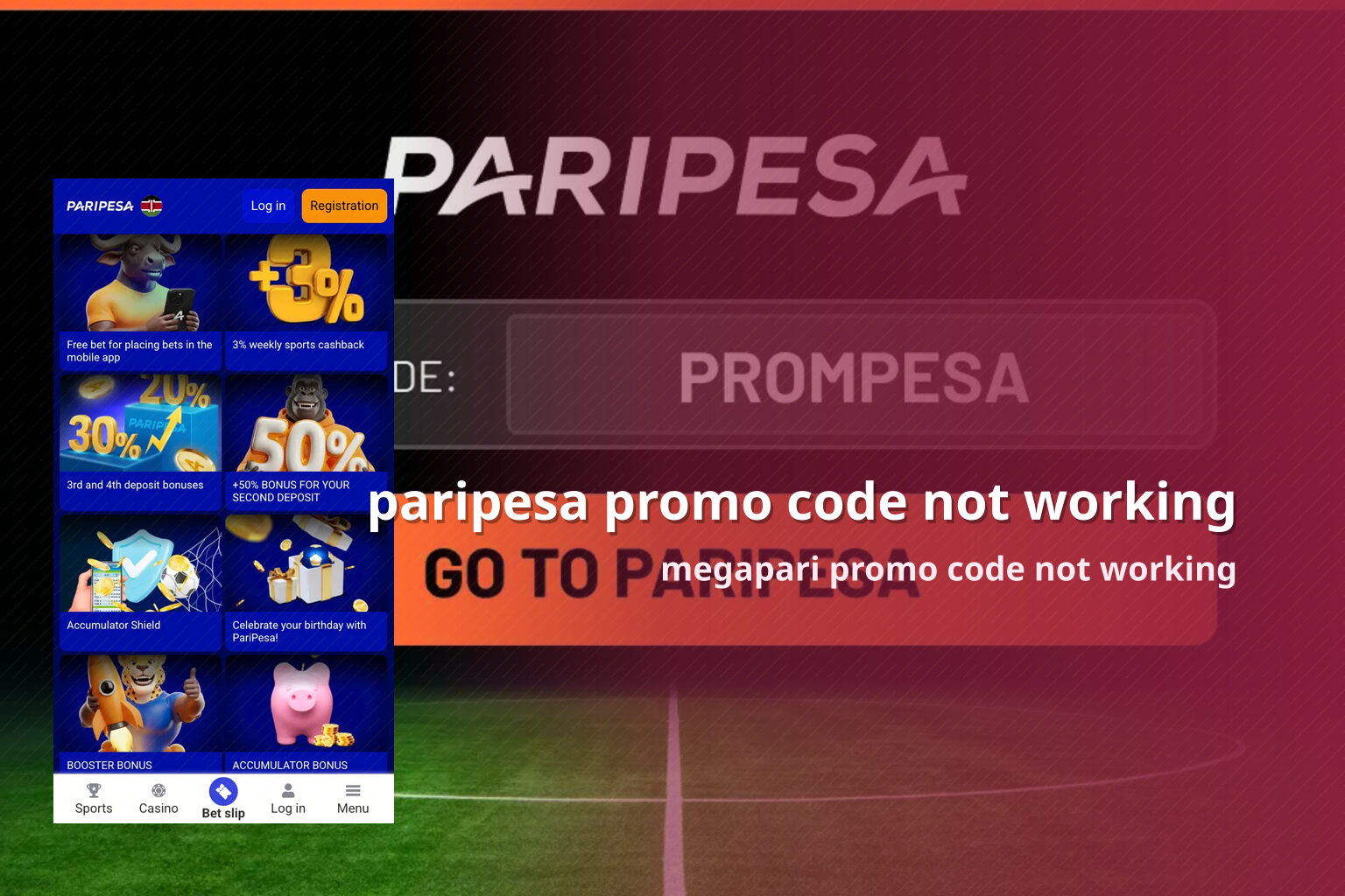 paripesa promo code not working - gaming_brand